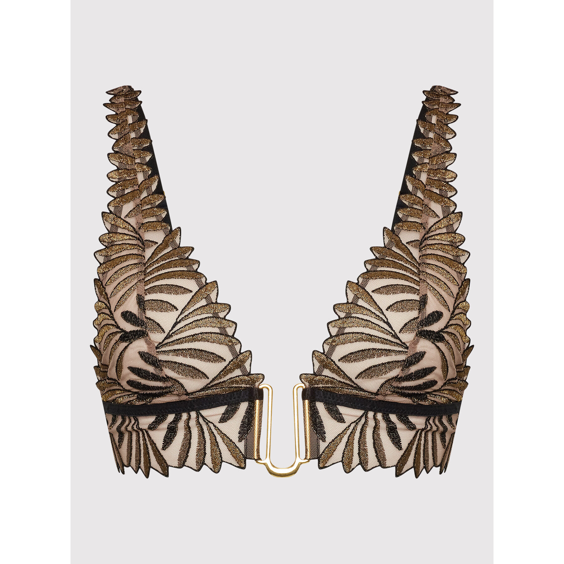 Aubade Sutien Bralette IRIS VAN HERPEN Sensory Illusion RC10B Auriu - Pled.ro