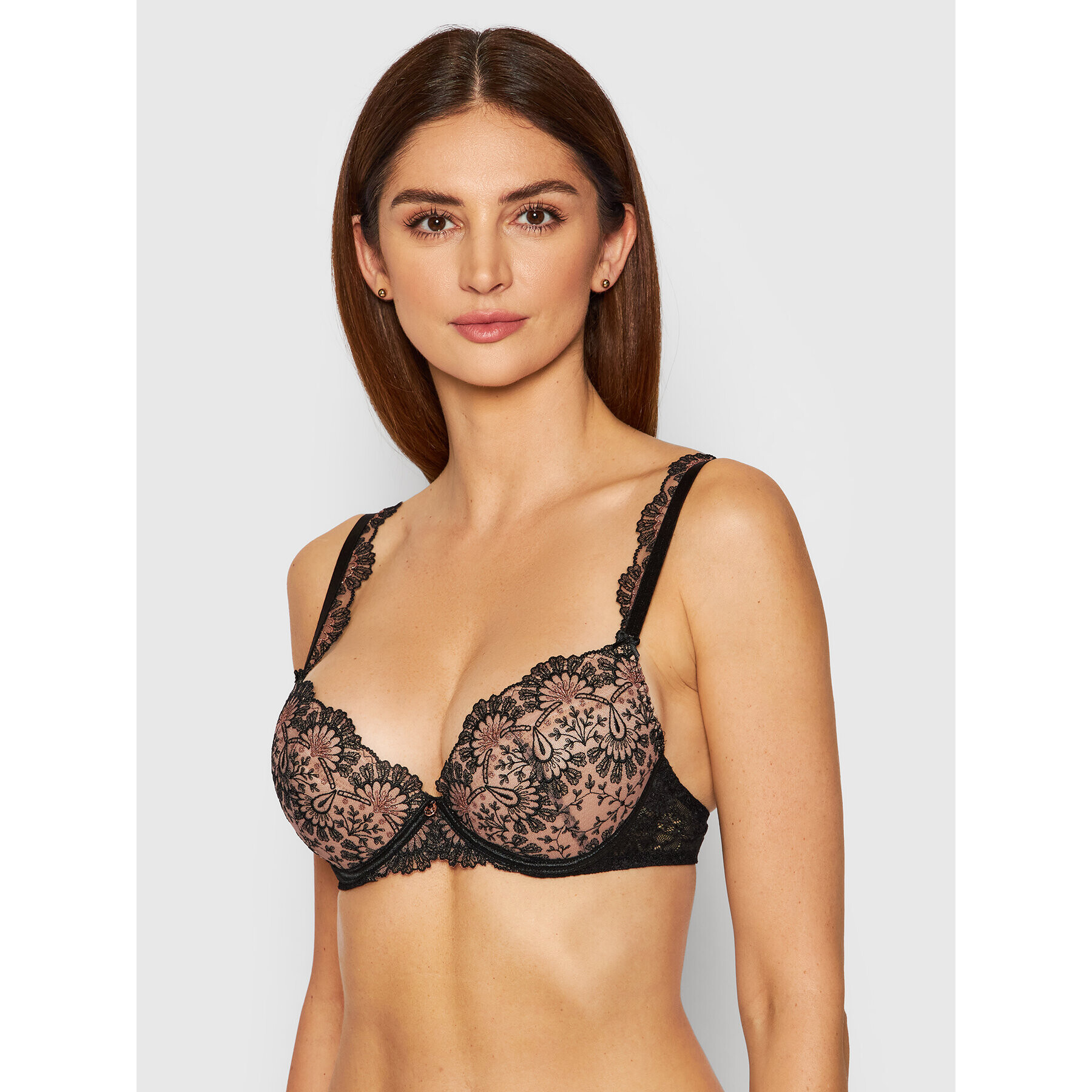 Aubade Sutien Push-up Art Of Ink TD18 Negru - Pled.ro