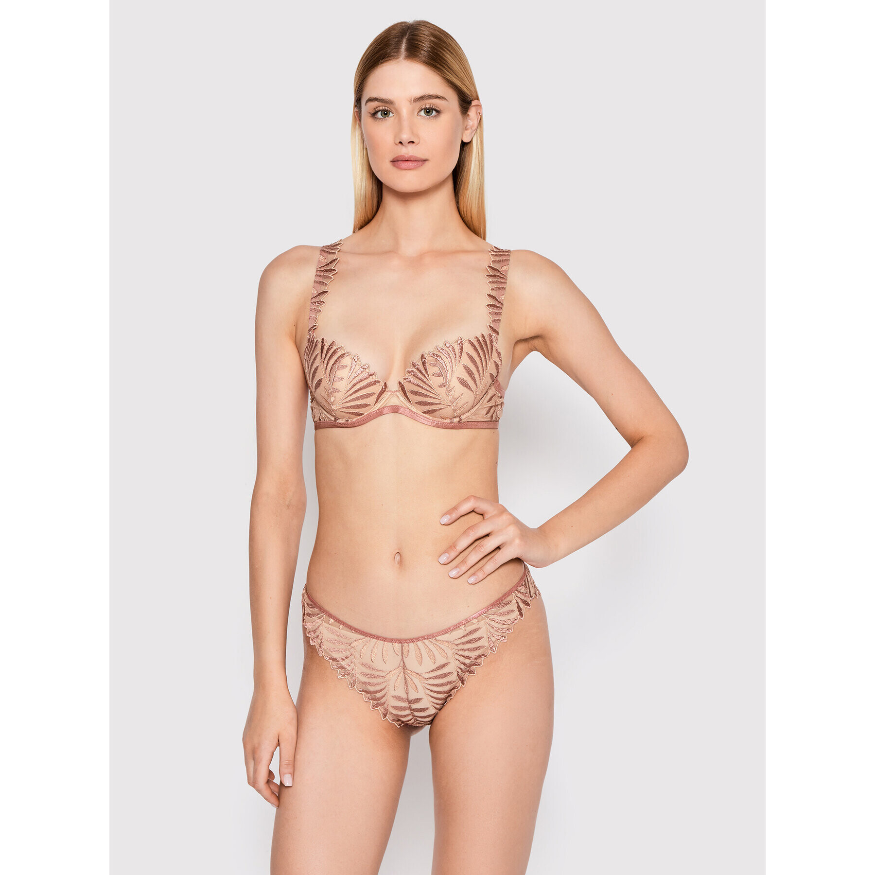 Aubade Sutien Push-up IRIS VAN HERPEN Sensory Illusion RCN08 Roz - Pled.ro