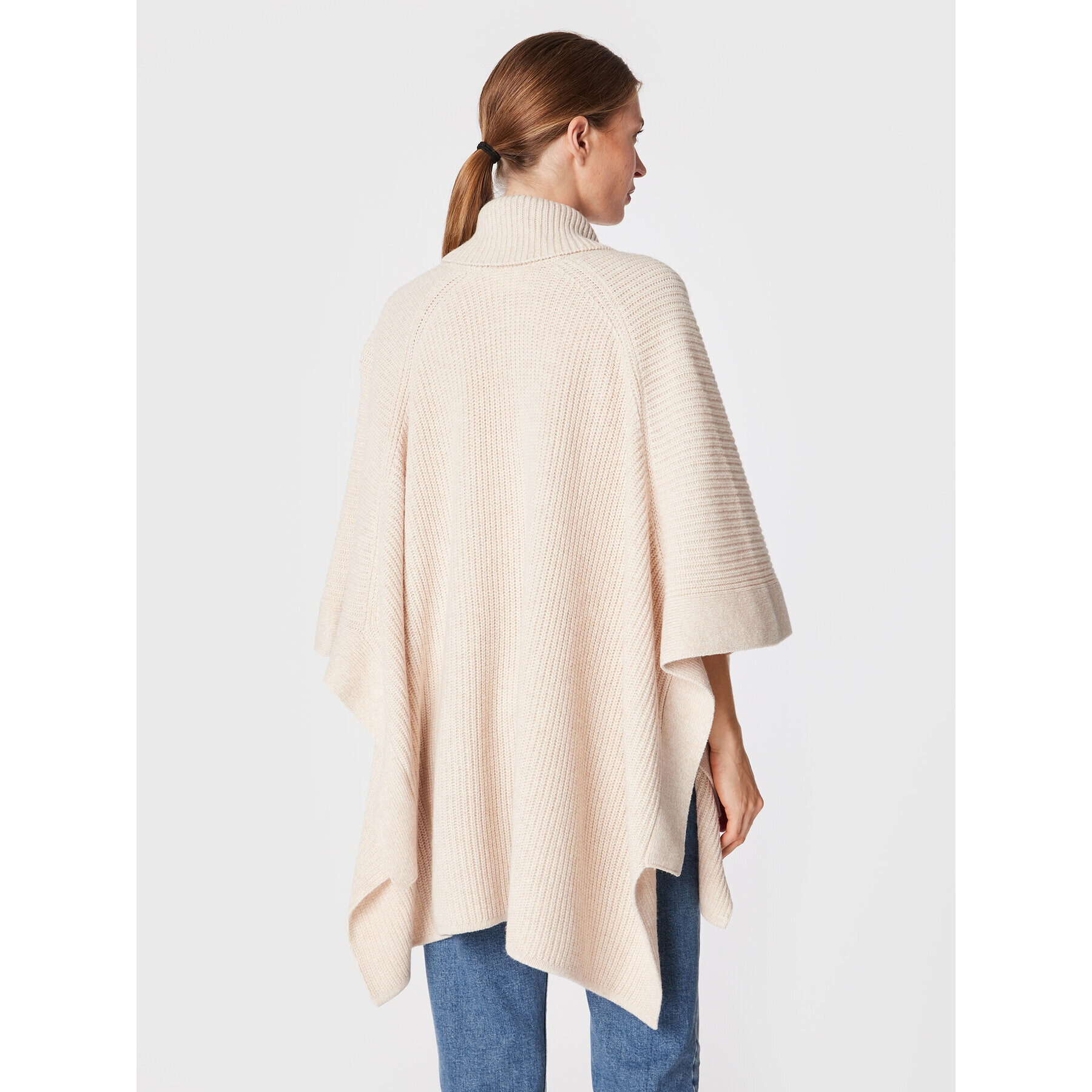 Ba&sh Poncho Biggy 1H22BIGG Écru Regular Fit - Pled.ro