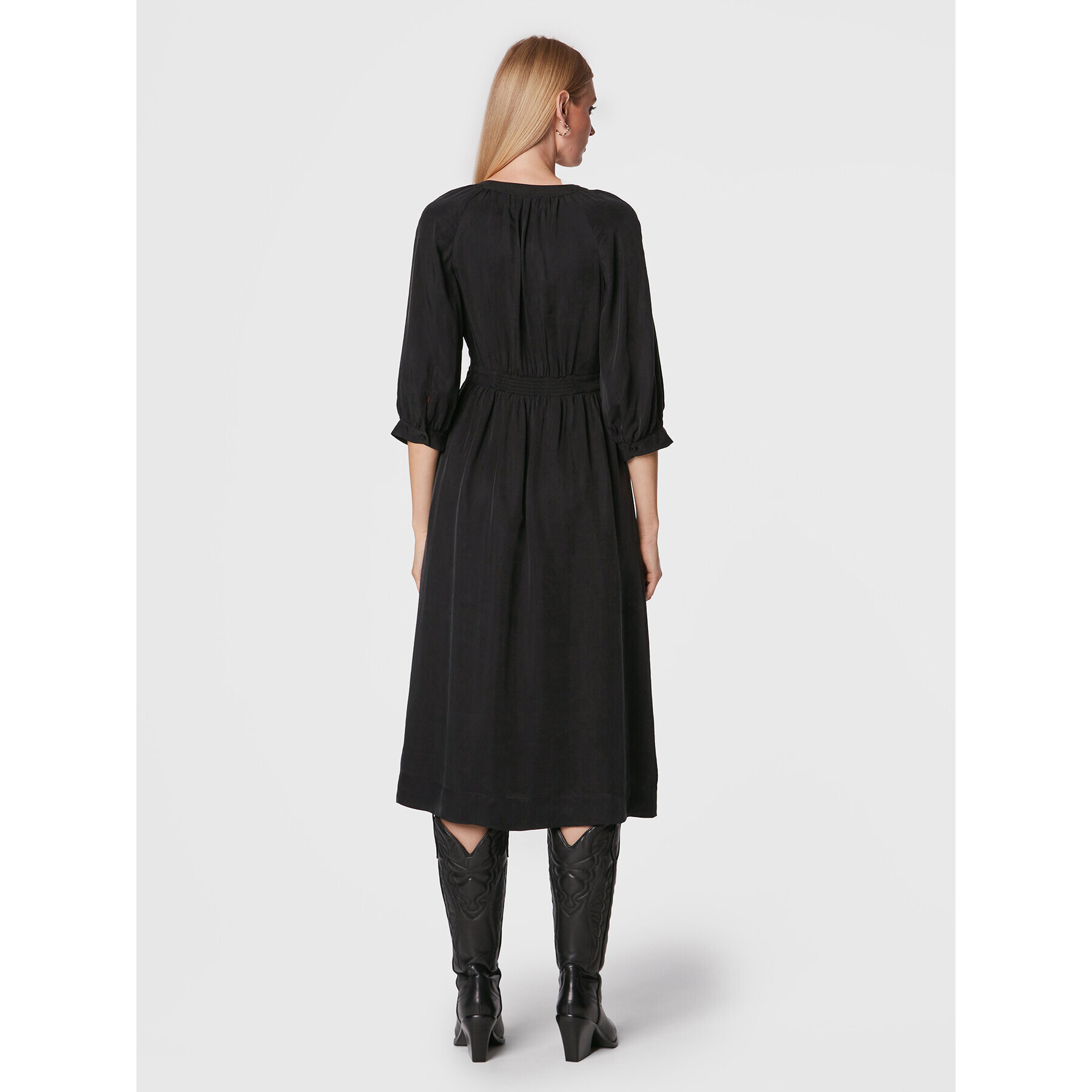 Ba&sh Rochie de zi Atila 1H22ATIL Negru Regular Fit - Pled.ro