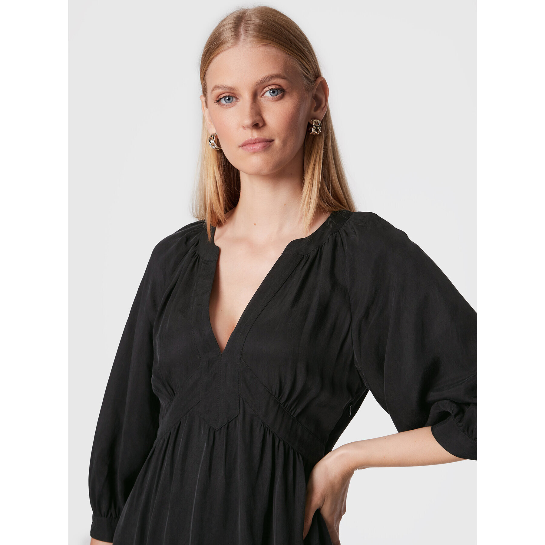 Ba&sh Rochie de zi Atila 1H22ATIL Negru Regular Fit - Pled.ro