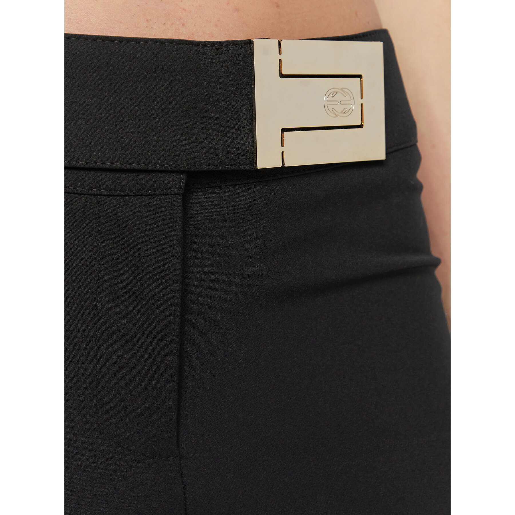 Babylon Pantaloni din material R_E00057 Negru Slim Fit - Pled.ro