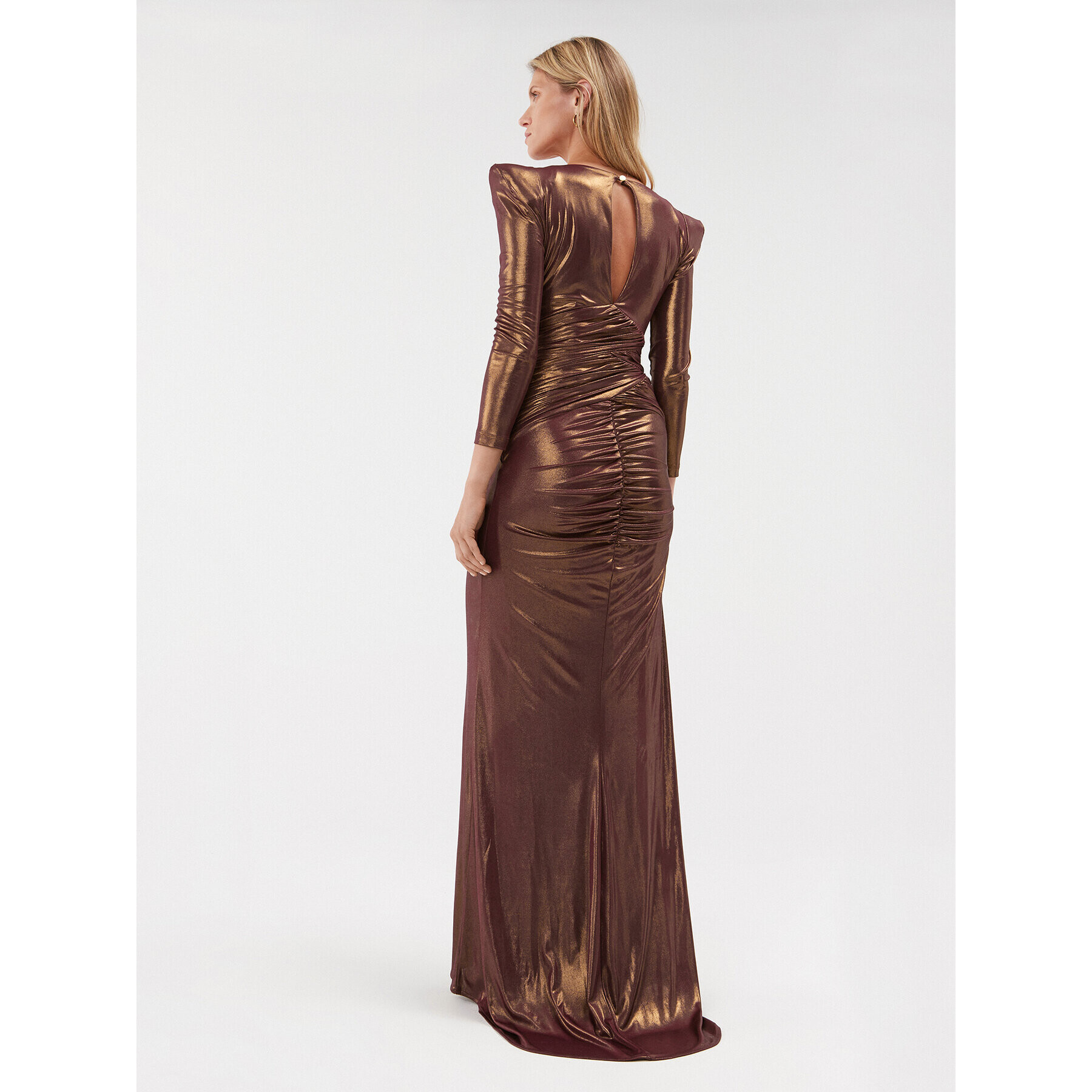 Babylon Rochie de seară S00832 Maro Regular Fit - Pled.ro