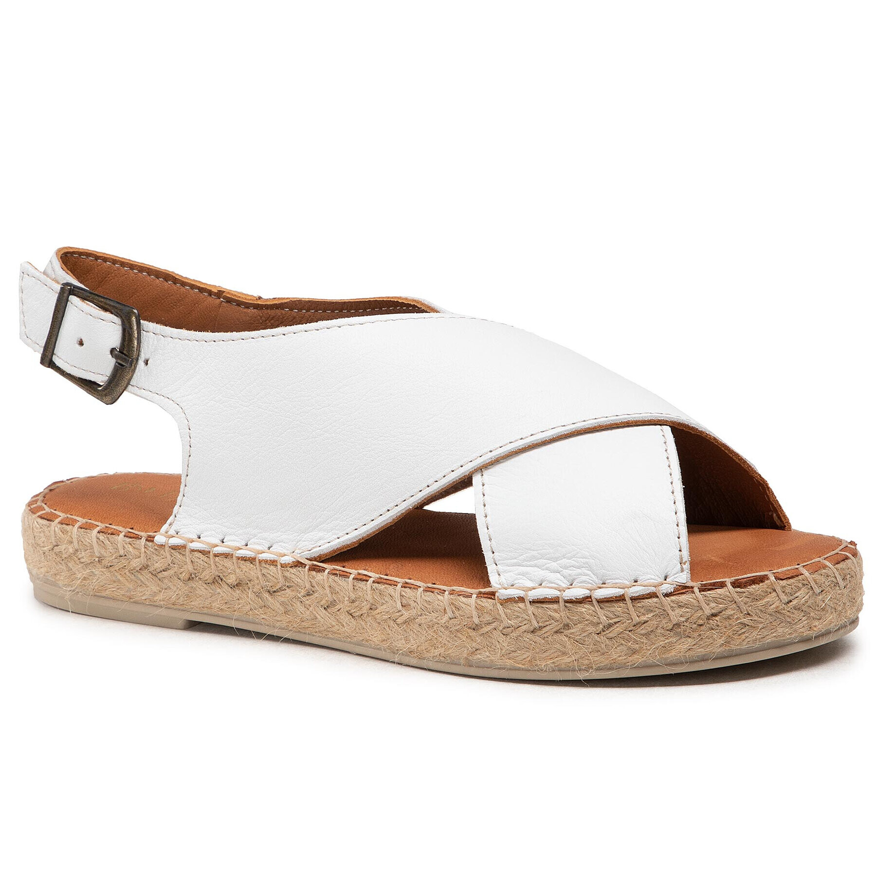 Badura Espadrile B4091 Alb - Pled.ro