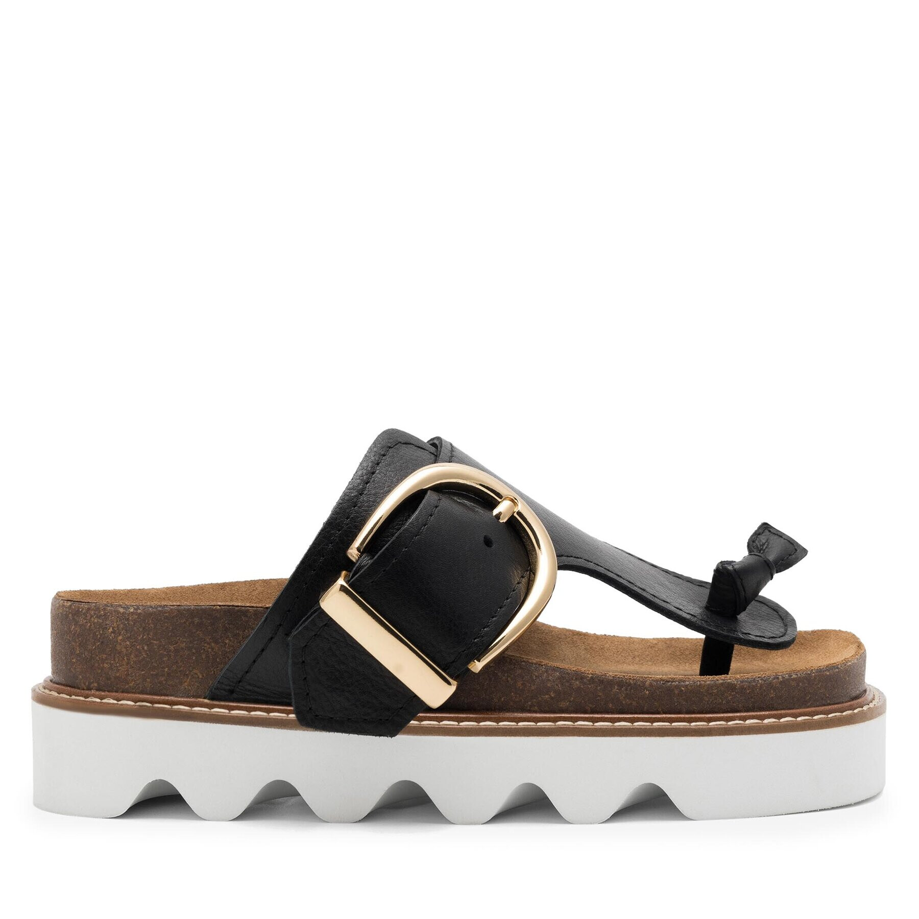 Badura Flip flop BOLONIA-23SS-AFRODIT Negru - Pled.ro