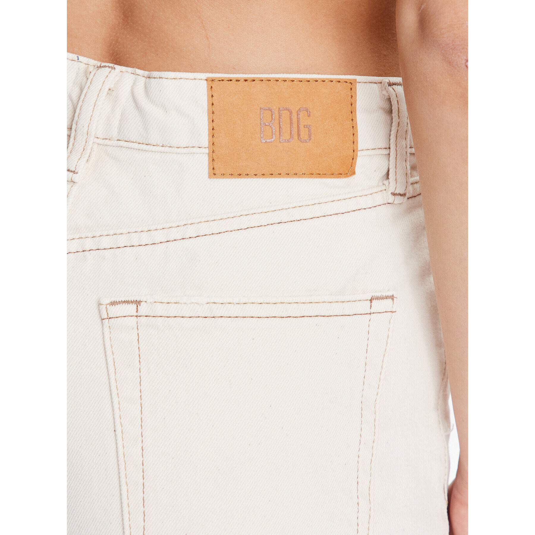 BDG Urban Outfitters Blugi BDG AUTH STRAIGHT ECRU 76472356 Écru Regular Fit - Pled.ro