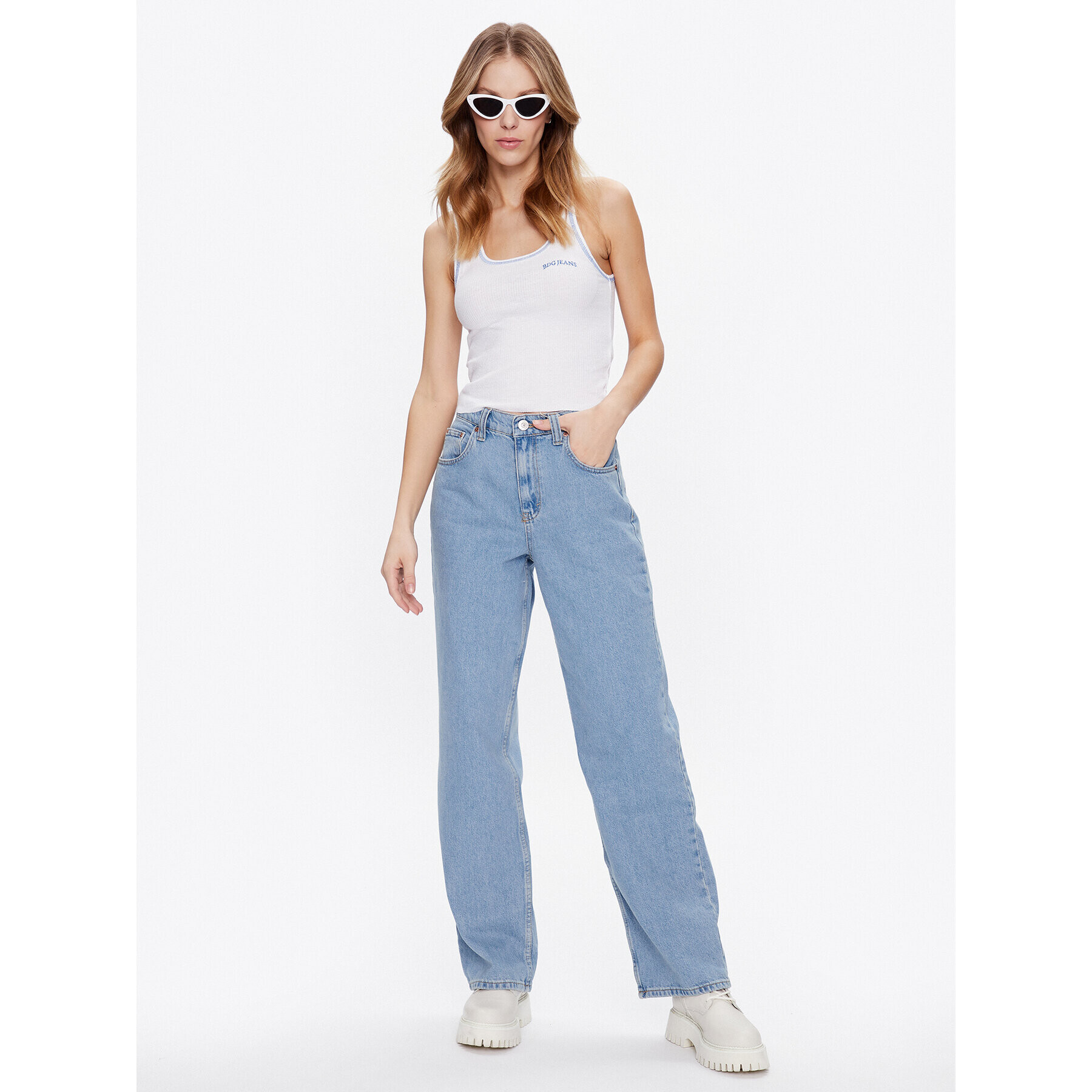 BDG Urban Outfitters Blugi BDG BOYFRIEND LIGHT VINT 76472687 Bleumarin Regular Fit - Pled.ro