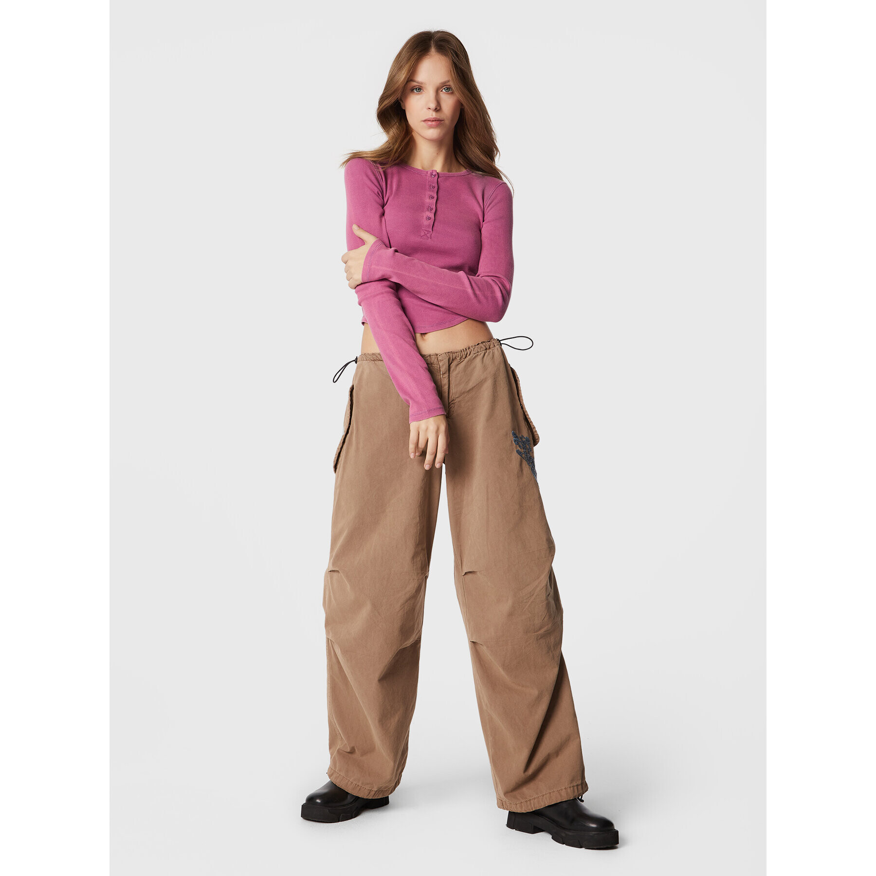 BDG Urban Outfitters Bluză 75260075 Roz Regular Fit - Pled.ro