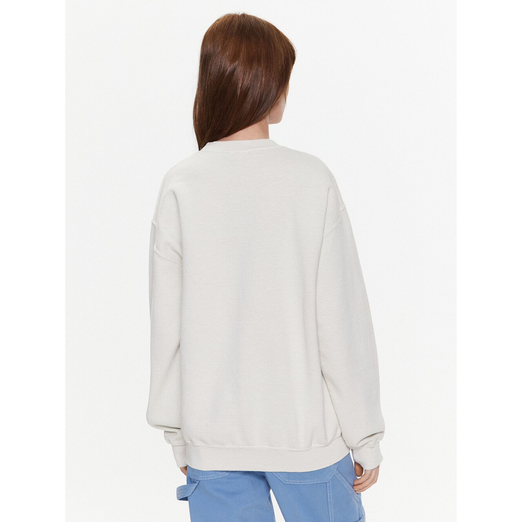 BDG Urban Outfitters Bluză BDG EMBROIDERED SWEAT 76470806 Bej Oversize - Pled.ro