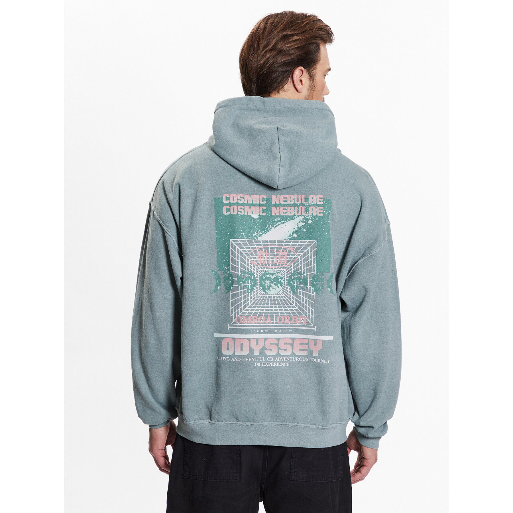 BDG Urban Outfitters Bluză BDG ODYSSEY HOODIE 76740091 Albastru Relaxed Fit - Pled.ro