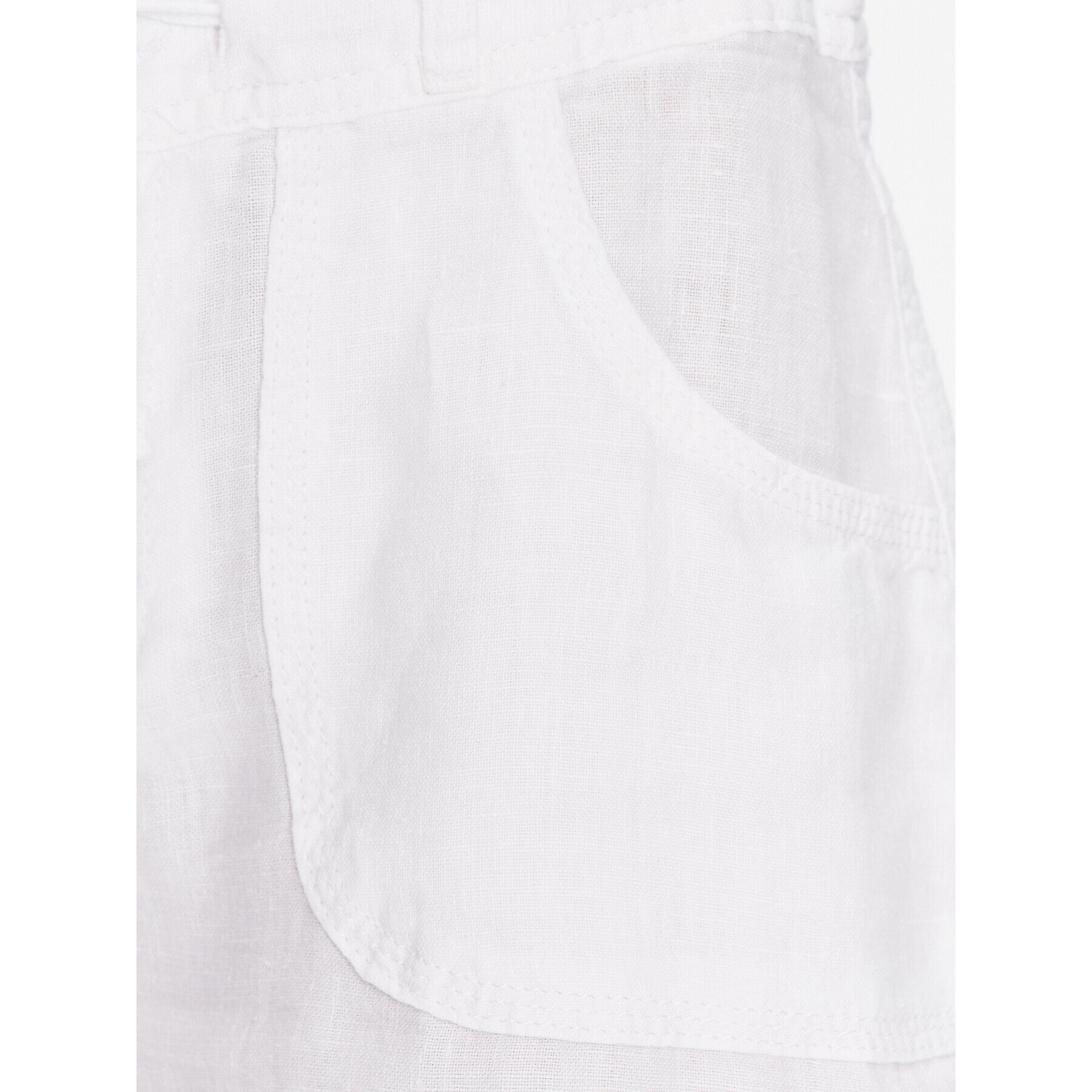 BDG Urban Outfitters Pantalon scurți din material BDG LINEN 5 POCKET SHORT 76475557 Alb Fitted Fit - Pled.ro