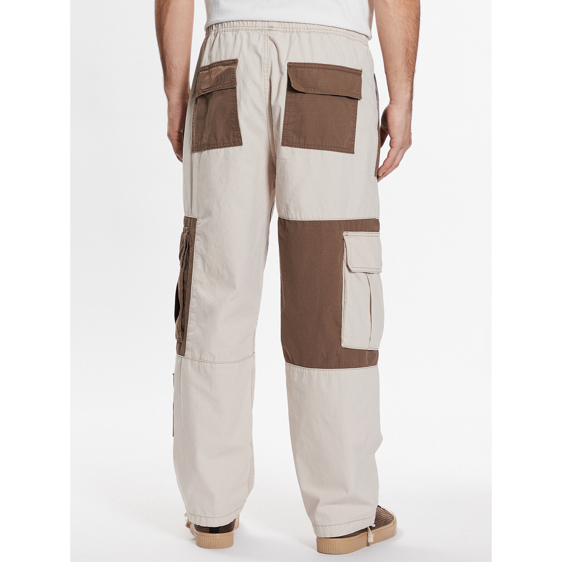 BDG Urban Outfitters Pantaloni din material BDG RIPSTOP UTILITY 76522614 Écru Classic Fit - Pled.ro