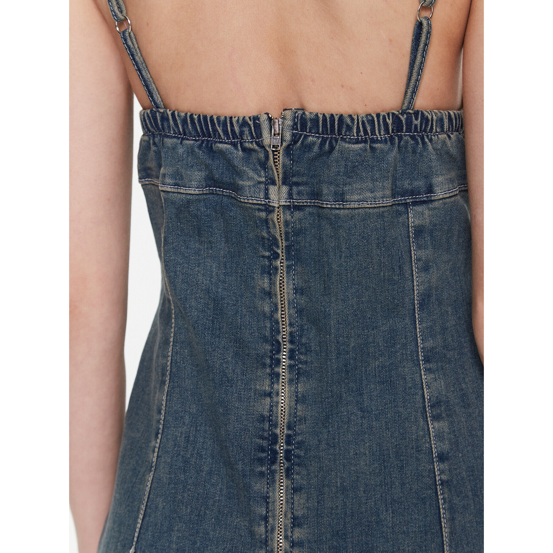 BDG Urban Outfitters Rochie de blugi BDG REYNE DENIM MIDI 76476555 Bleumarin Slim Fit - Pled.ro