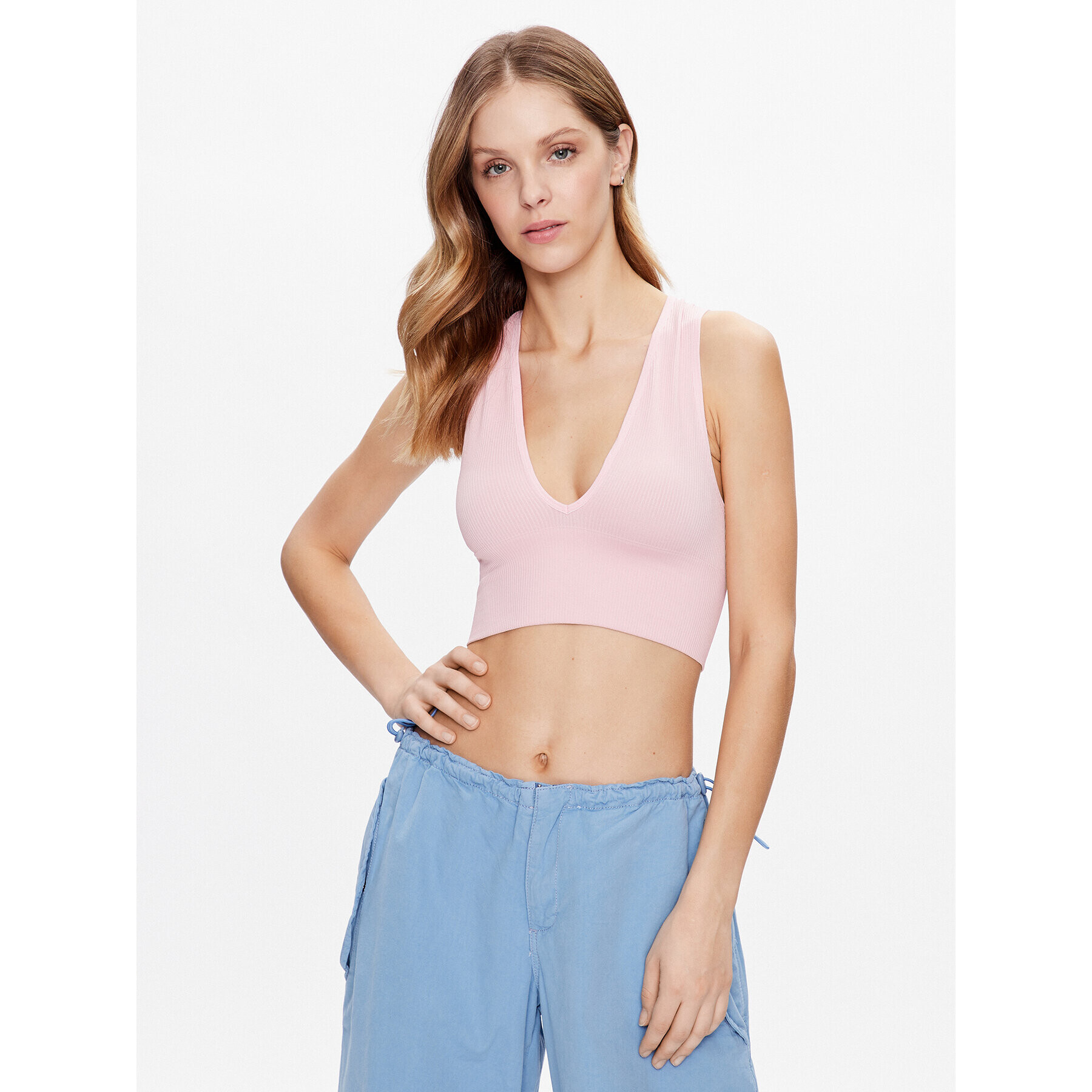 BDG Urban Outfitters Top BDG JOSIE 74196072 Roz Slim Fit - Pled.ro