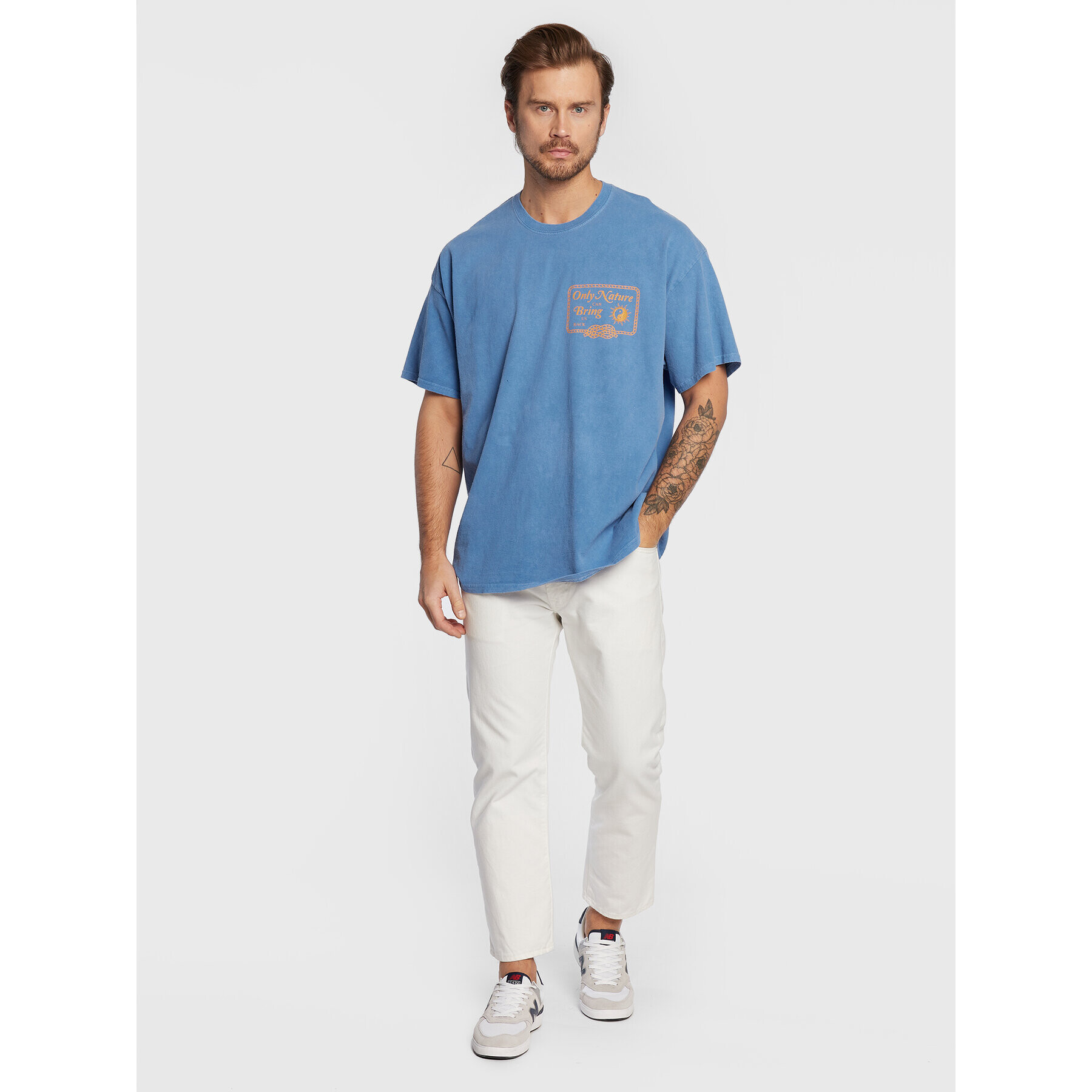 BDG Urban Outfitters Tricou 75326710 Albastru Regular Fit - Pled.ro