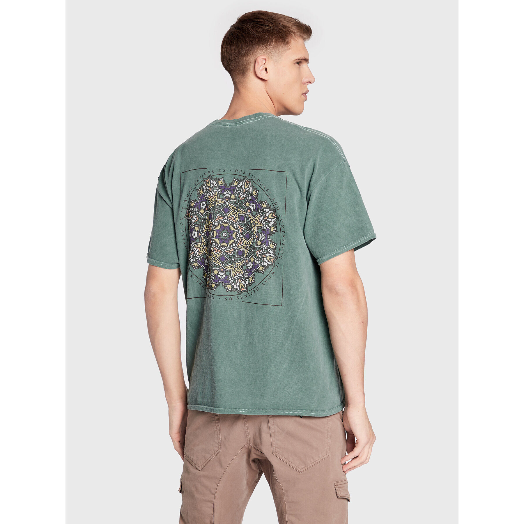 BDG Urban Outfitters Tricou 75326876 Verde Regular Fit - Pled.ro