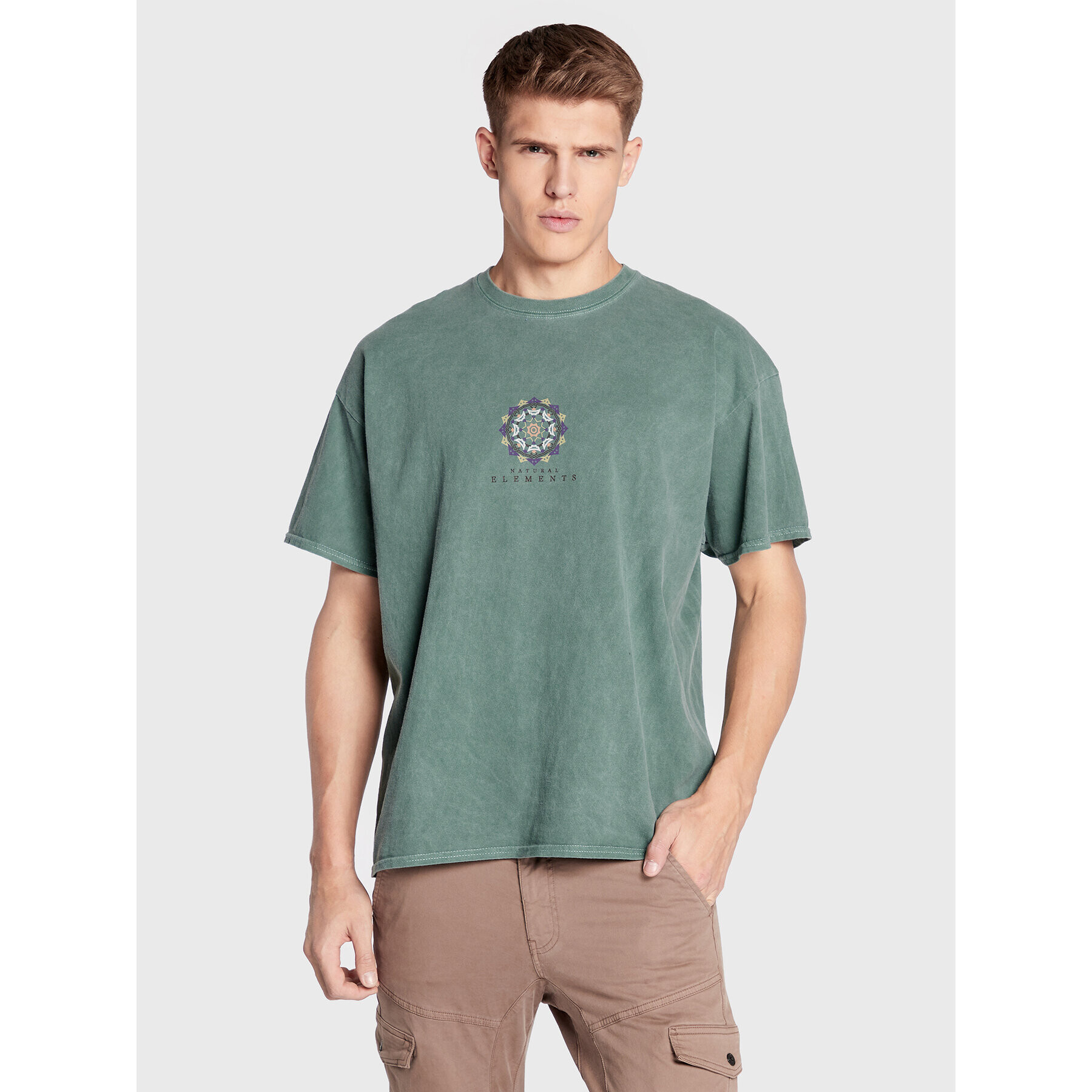 BDG Urban Outfitters Tricou 75326876 Verde Regular Fit - Pled.ro