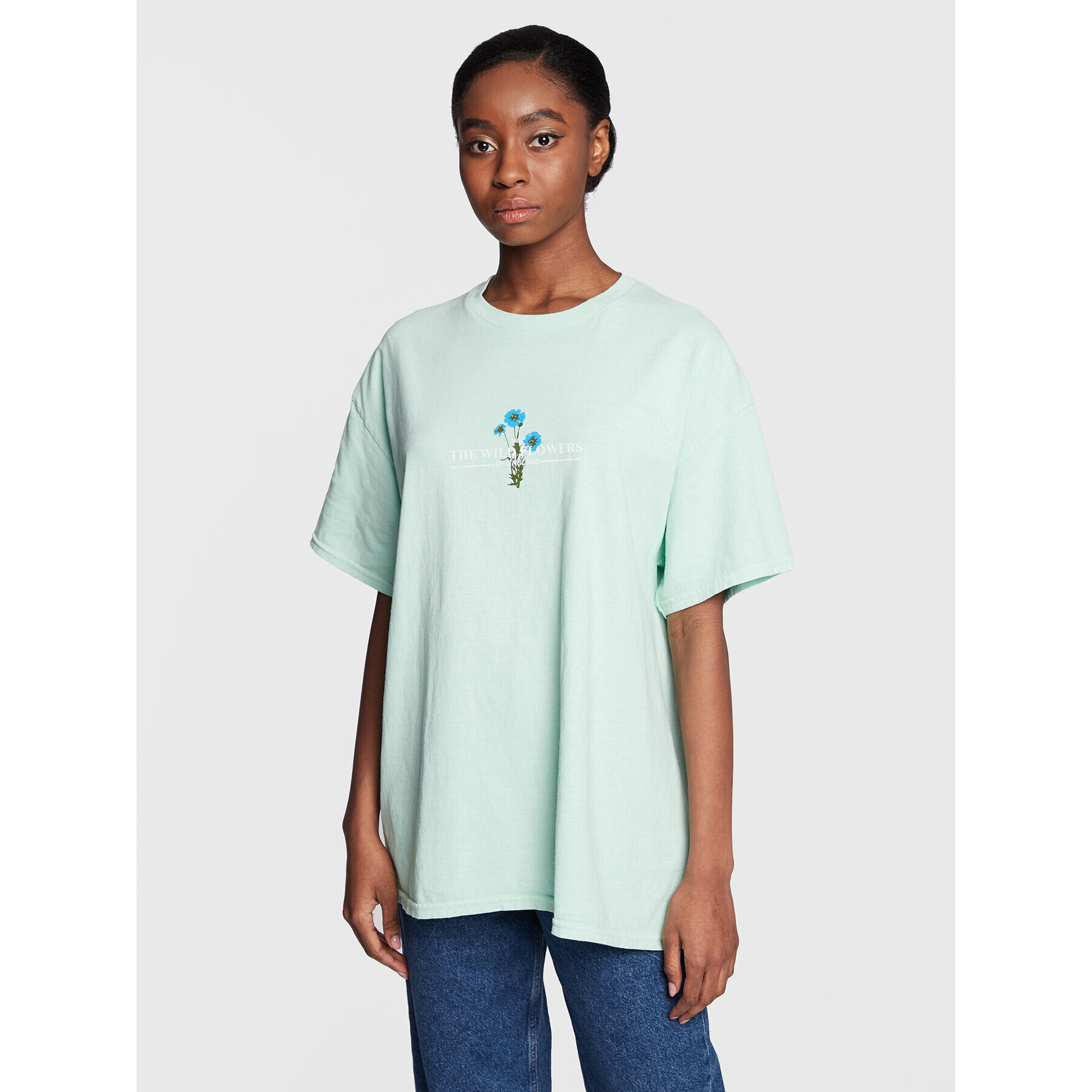 BDG Urban Outfitters Tricou 76425420 Verde Oversize - Pled.ro