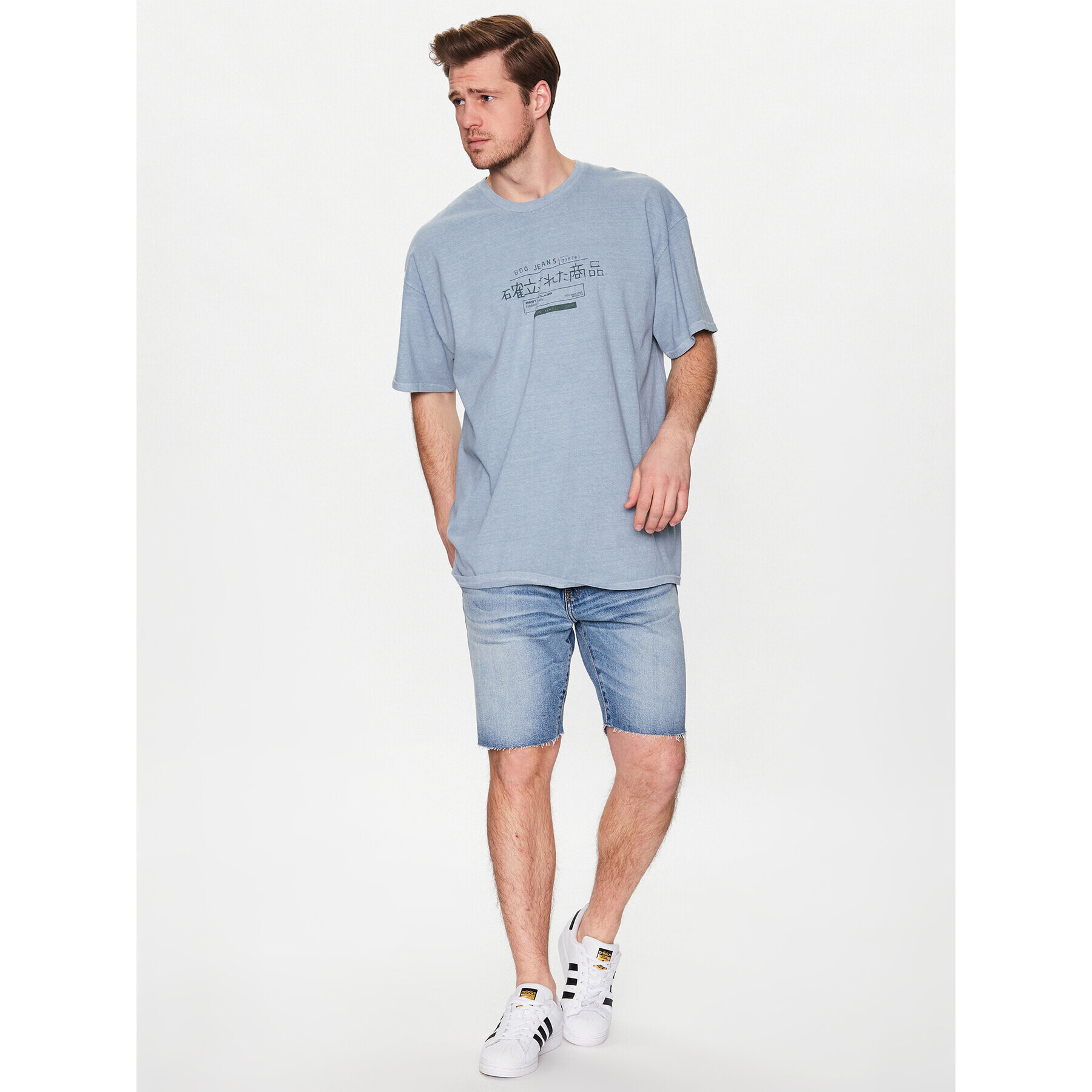 BDG Urban Outfitters Tricou 76516350 Albastru Loose Fit - Pled.ro