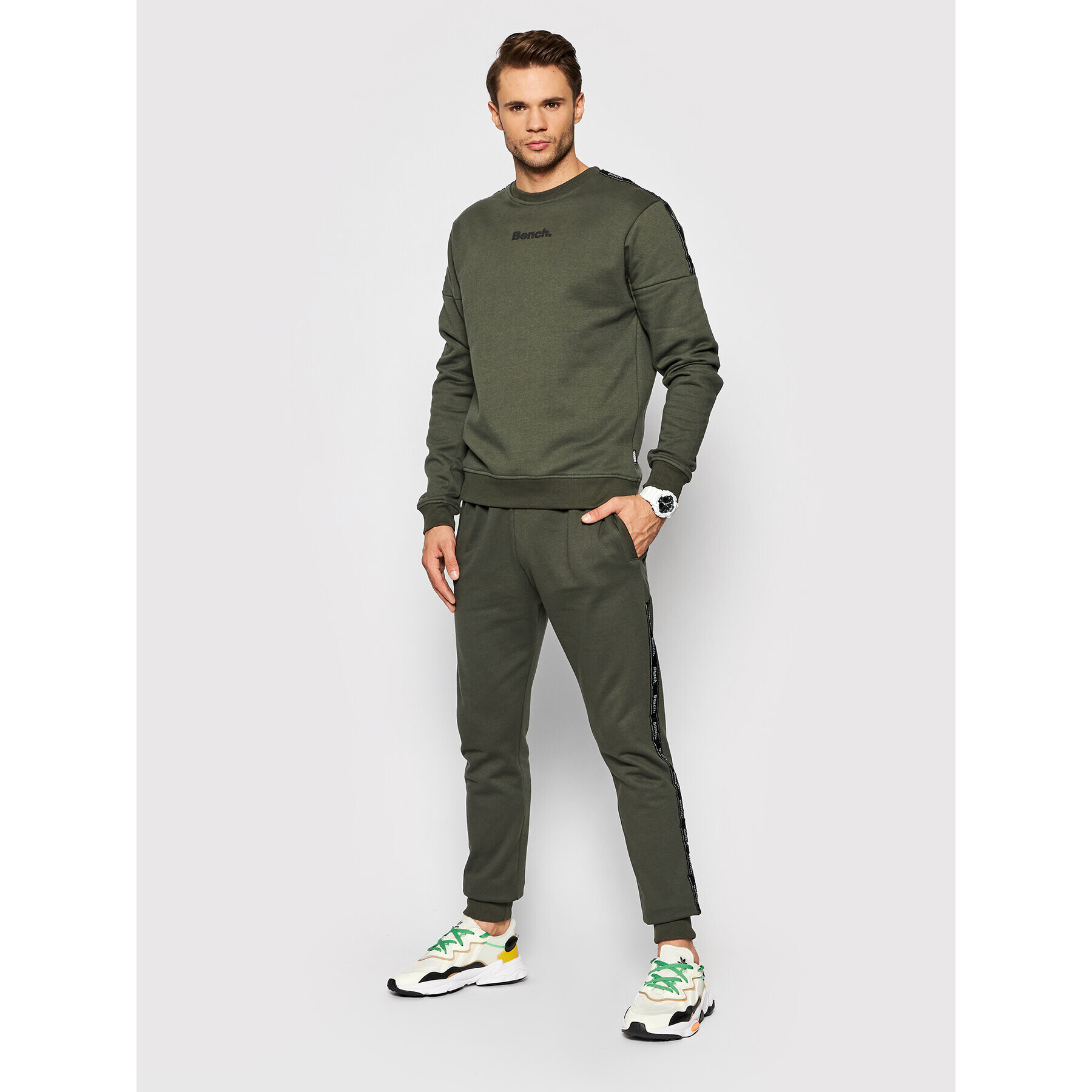 Bench Pantaloni trening Lozell 117621 Verde Regular Fit - Pled.ro