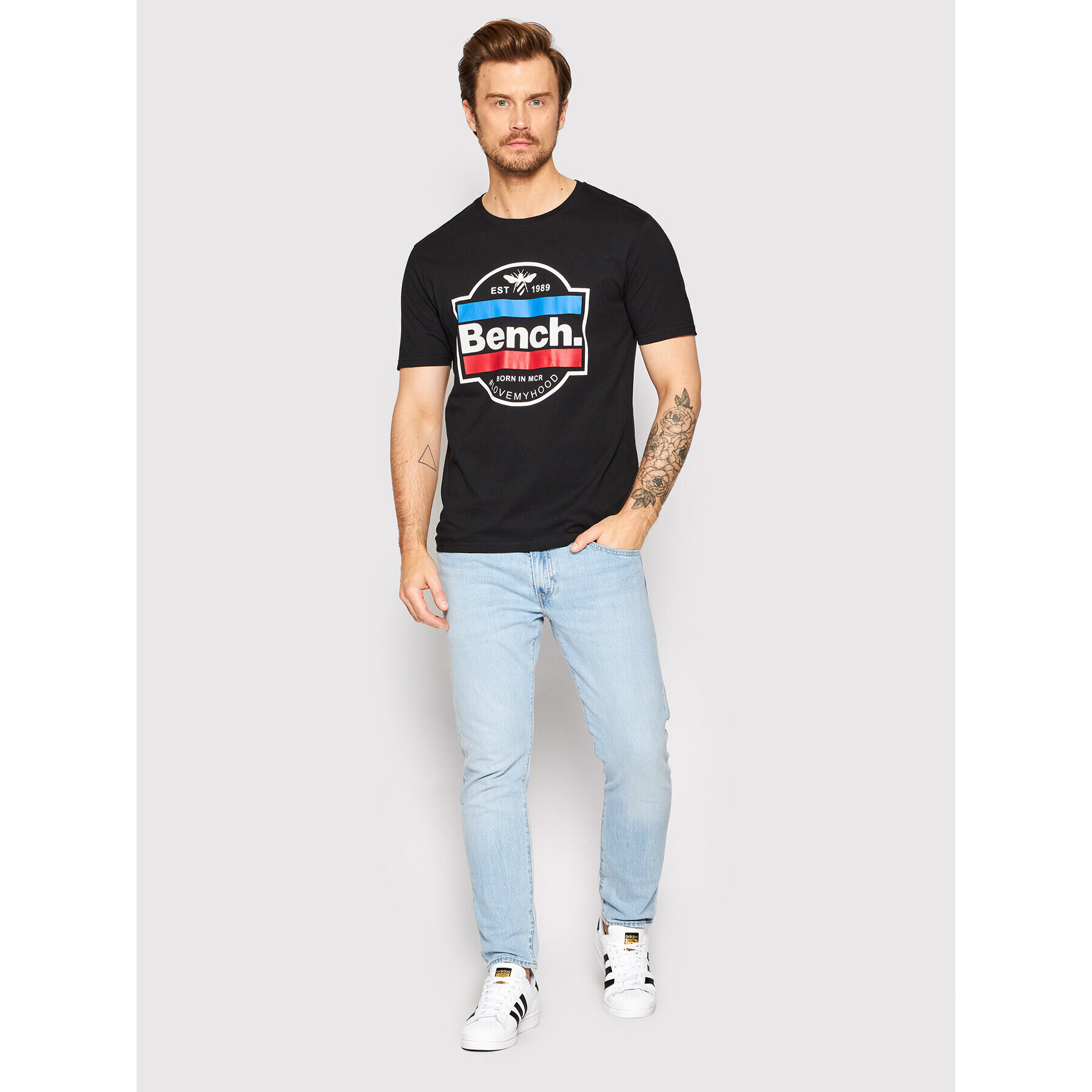 Bench Tricou Cromir 120694 Negru Regular Fit - Pled.ro