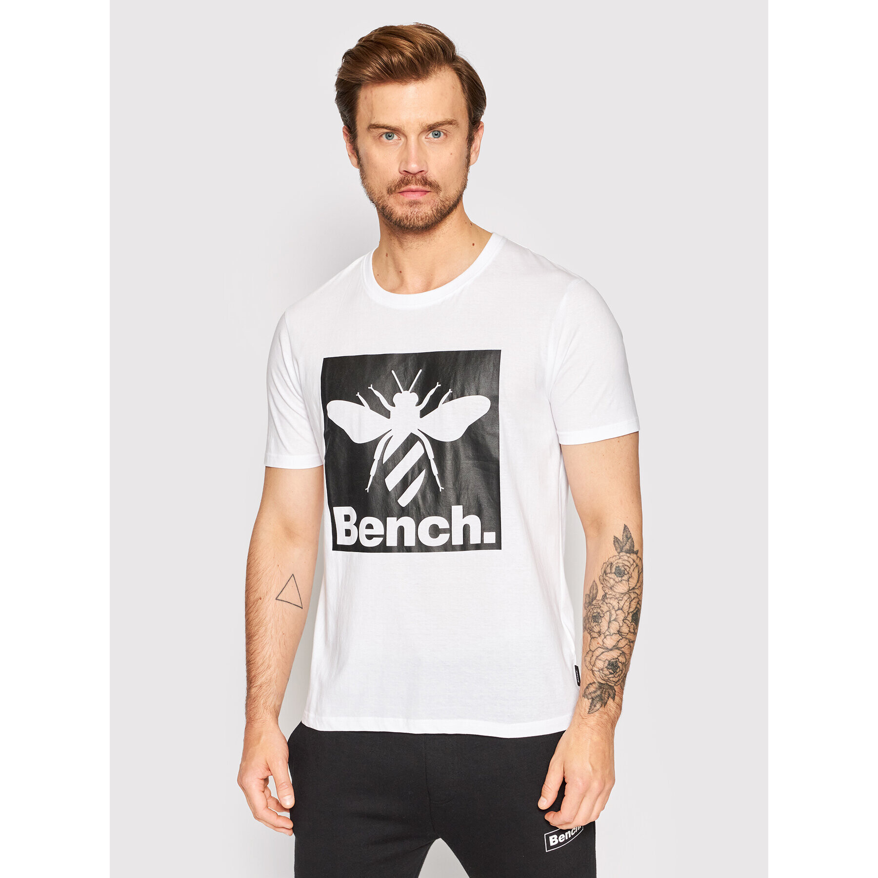 Bench Tricou Hazen 120692 Alb Regular Fit - Pled.ro