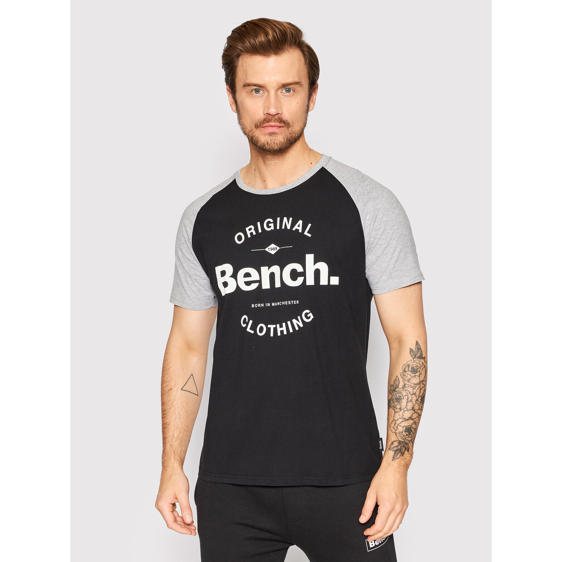 Bench Tricou Hazza 120742 Negru Regular Fit - Pled.ro