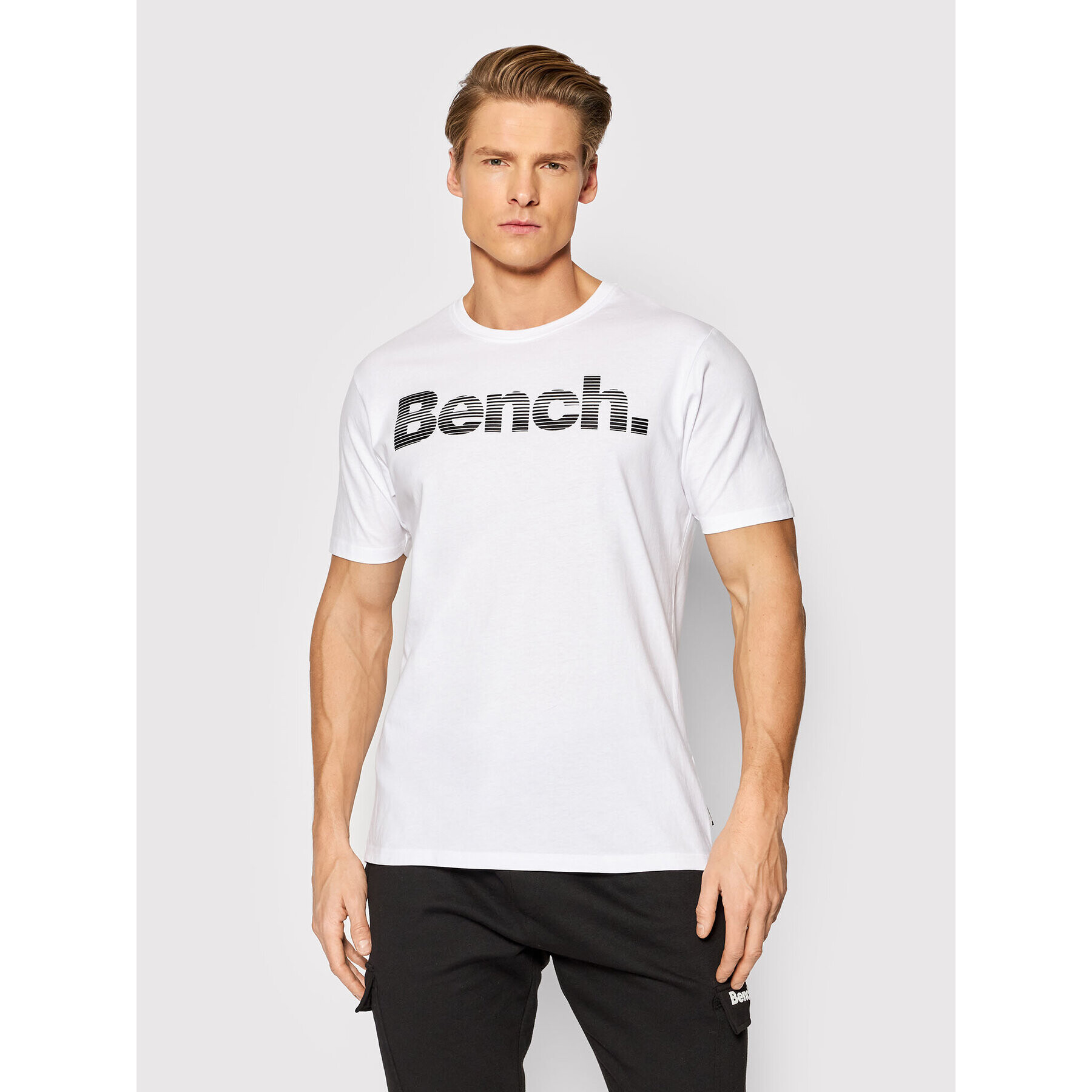 Bench Tricou Leandro 118985 Alb Regular Fit - Pled.ro