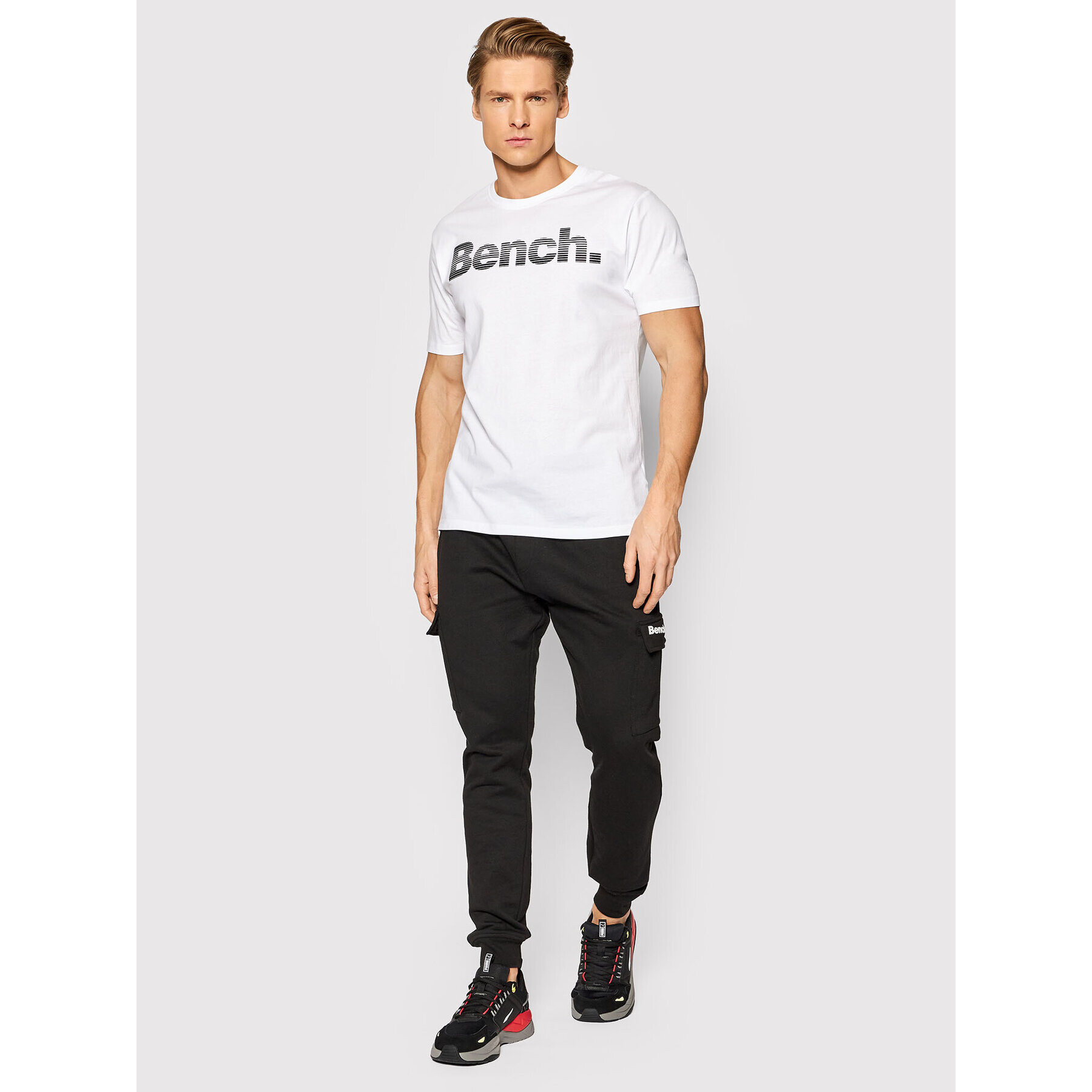 Bench Tricou Leandro 118985 Alb Regular Fit - Pled.ro