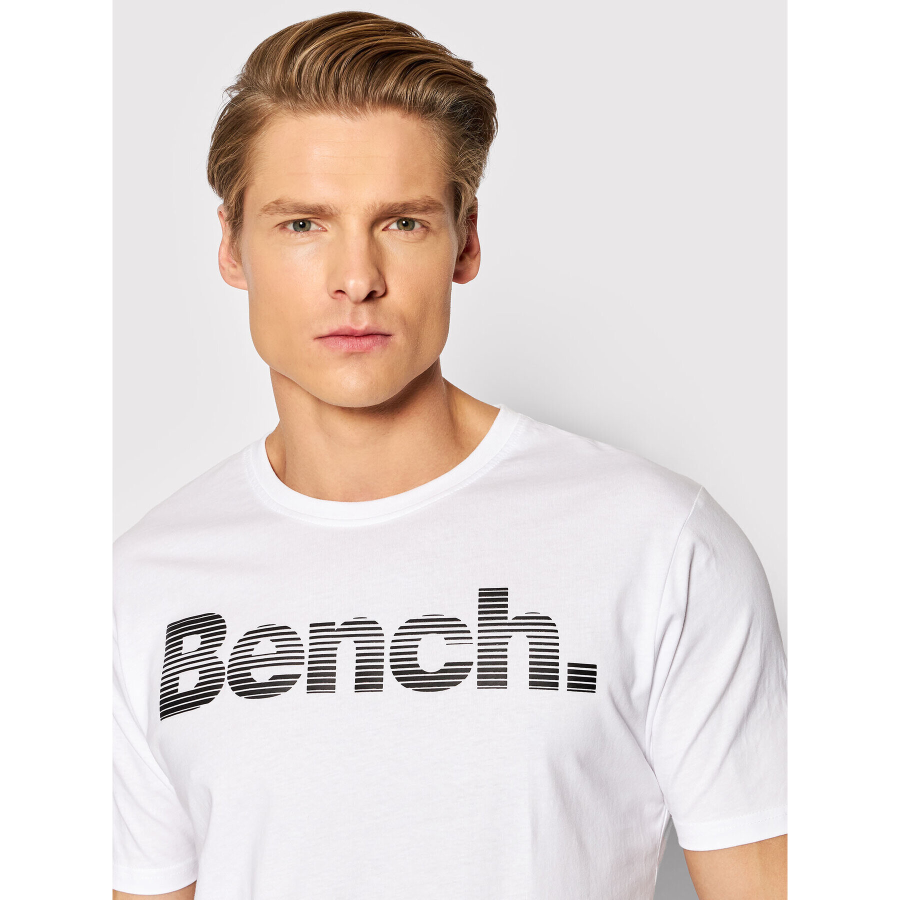 Bench Tricou Leandro 118985 Alb Regular Fit - Pled.ro