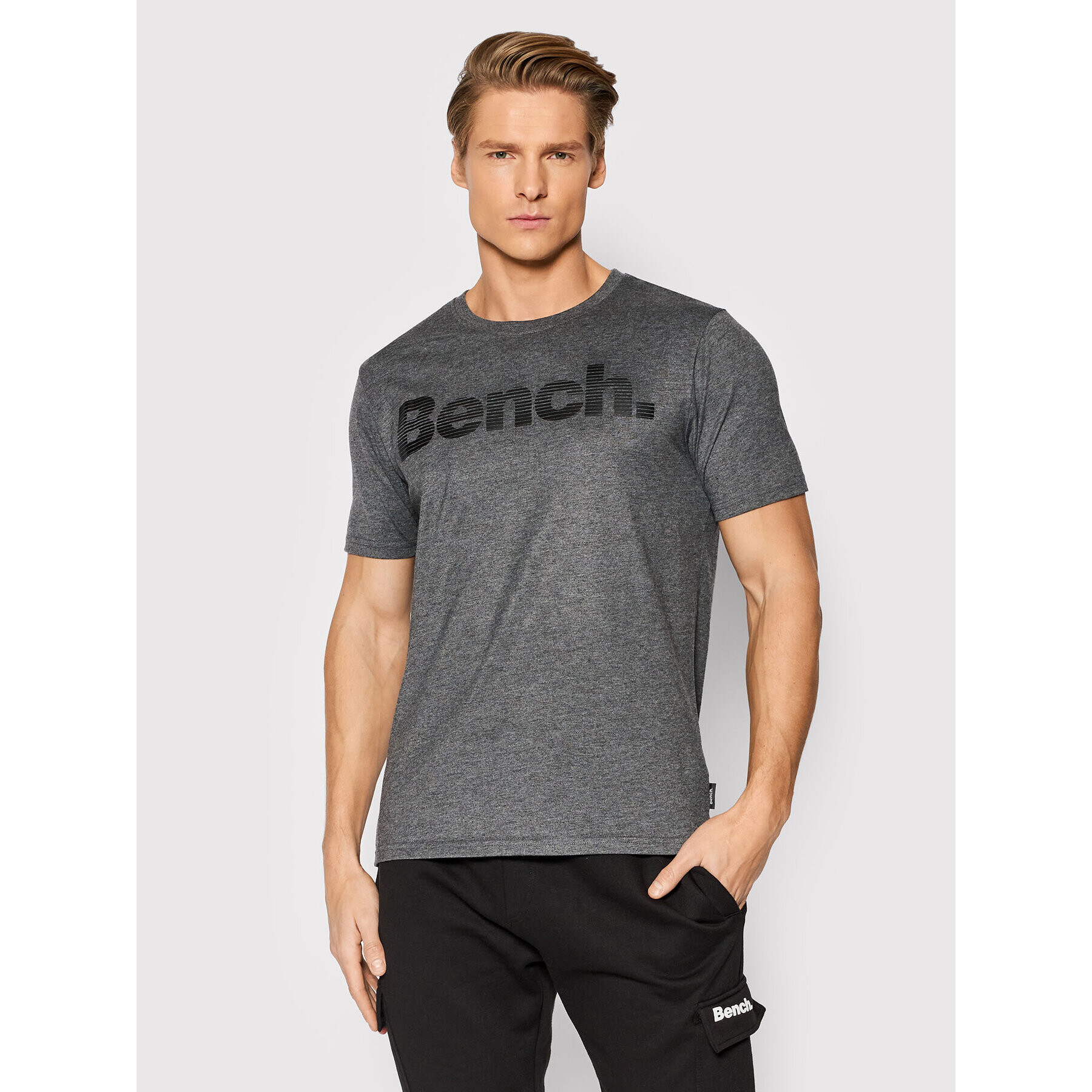 Bench Tricou Leandro 118985 Gri Regular Fit - Pled.ro