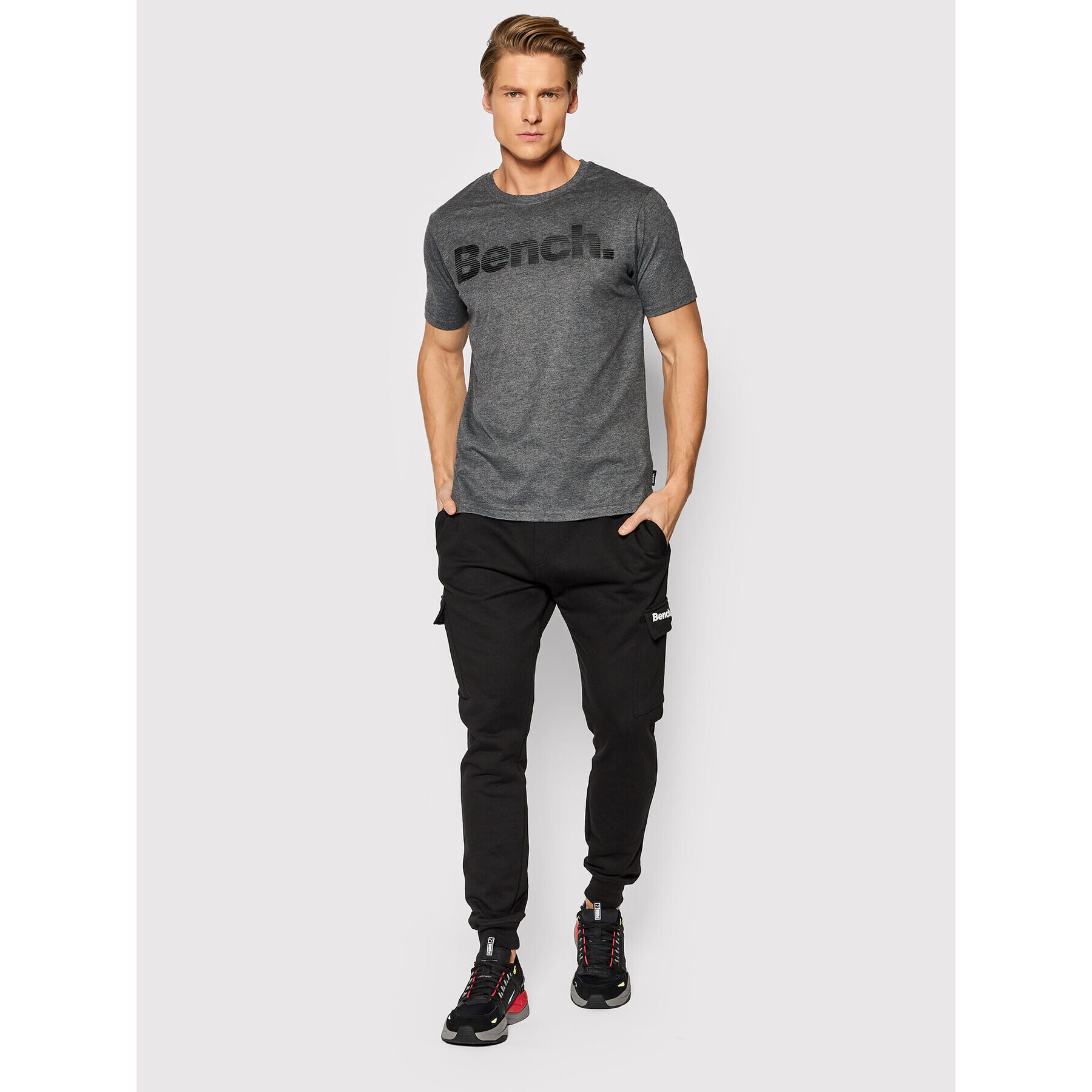 Bench Tricou Leandro 118985 Gri Regular Fit - Pled.ro