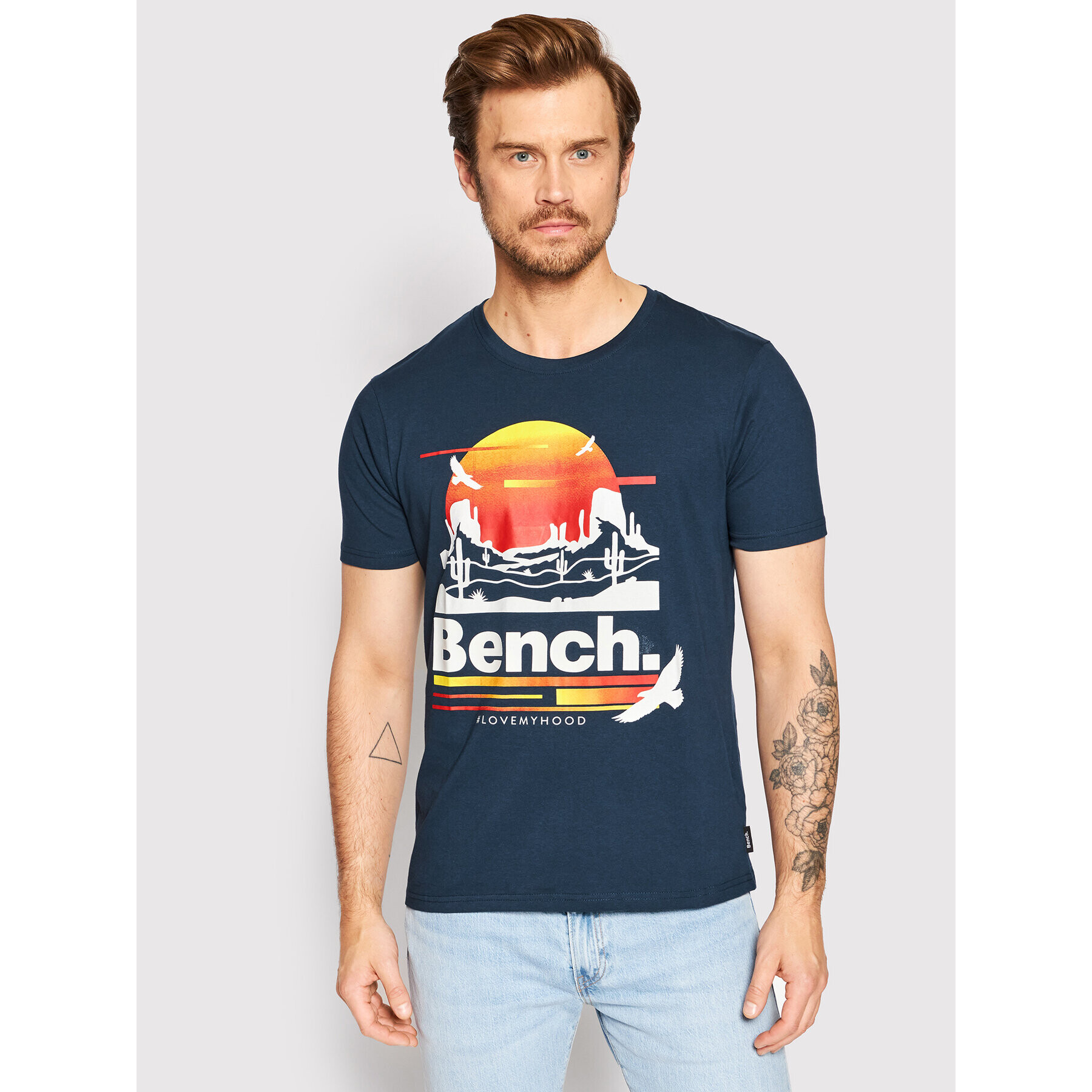 Bench Tricou Mendota 120695 Bleumarin Regular Fit - Pled.ro