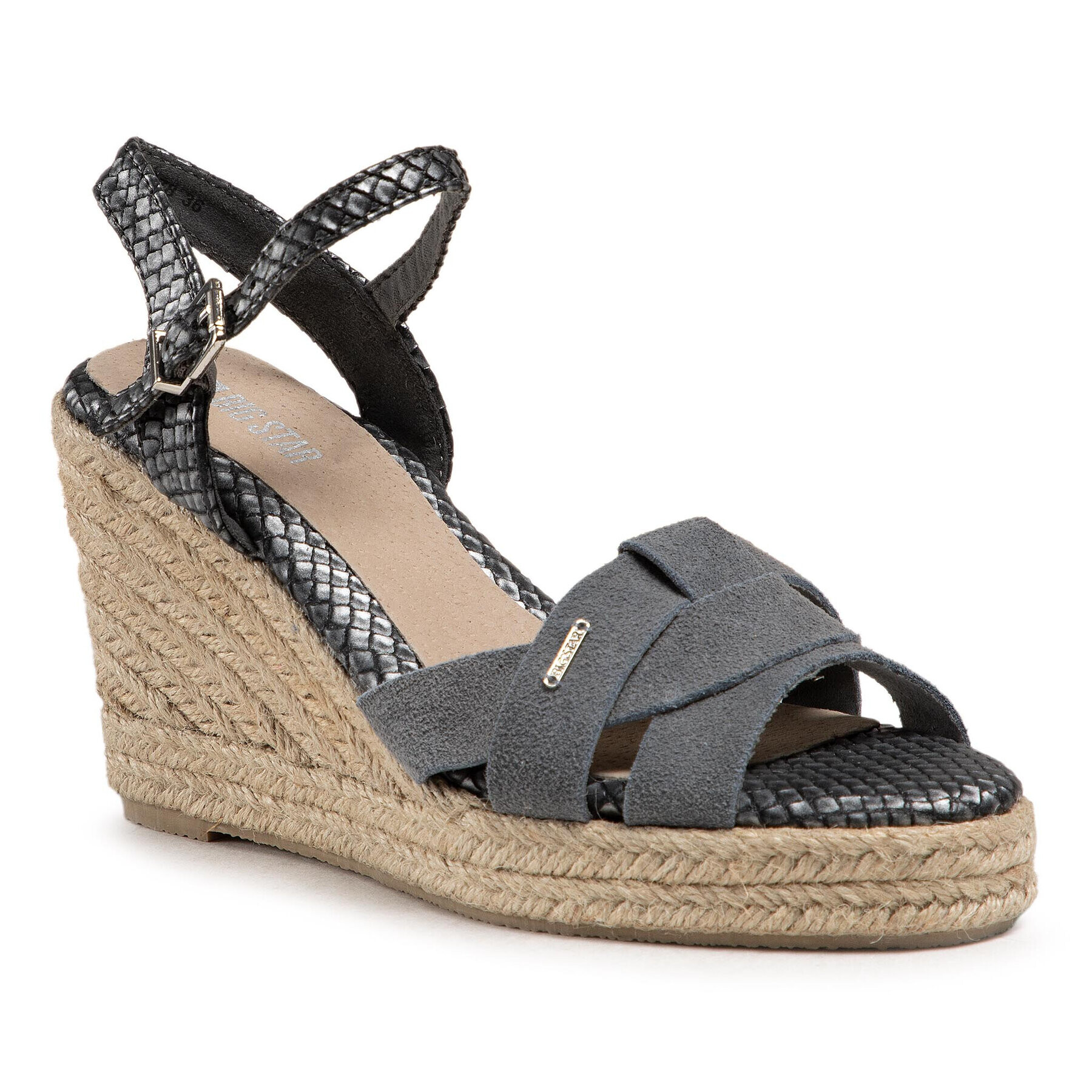 Big Star Shoes BIG STAR Espadrile HH274378 Gri - Pled.ro