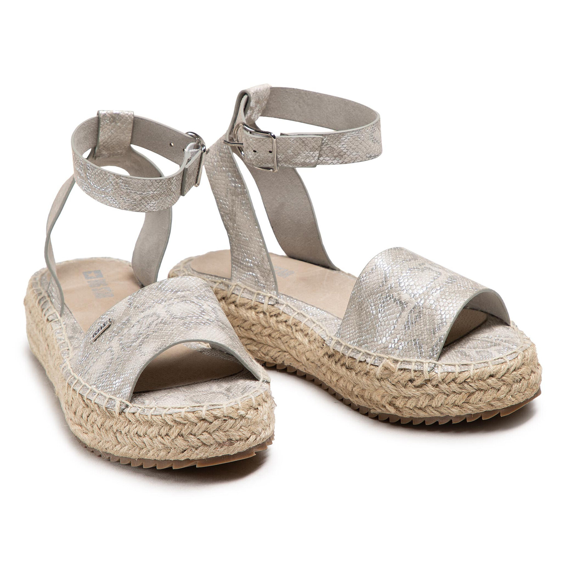 Big Star Shoes Espadrile HH274397 Argintiu - Pled.ro