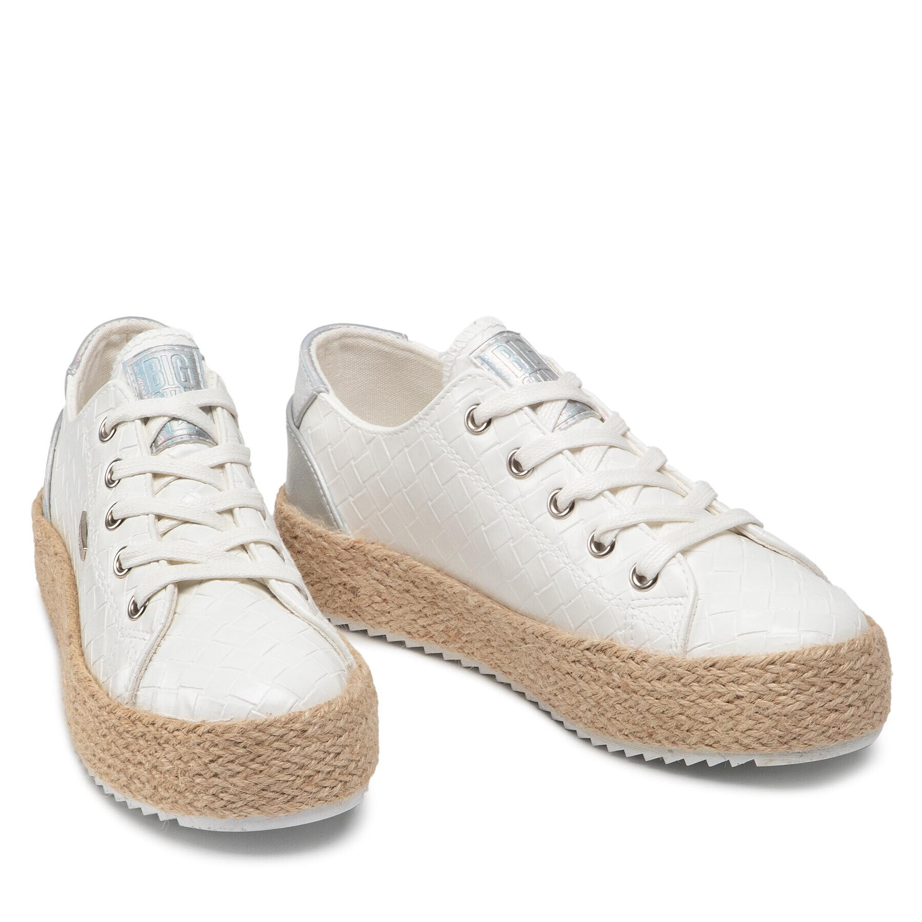 Big Star Shoes Espadrile JJ274397 Alb - Pled.ro