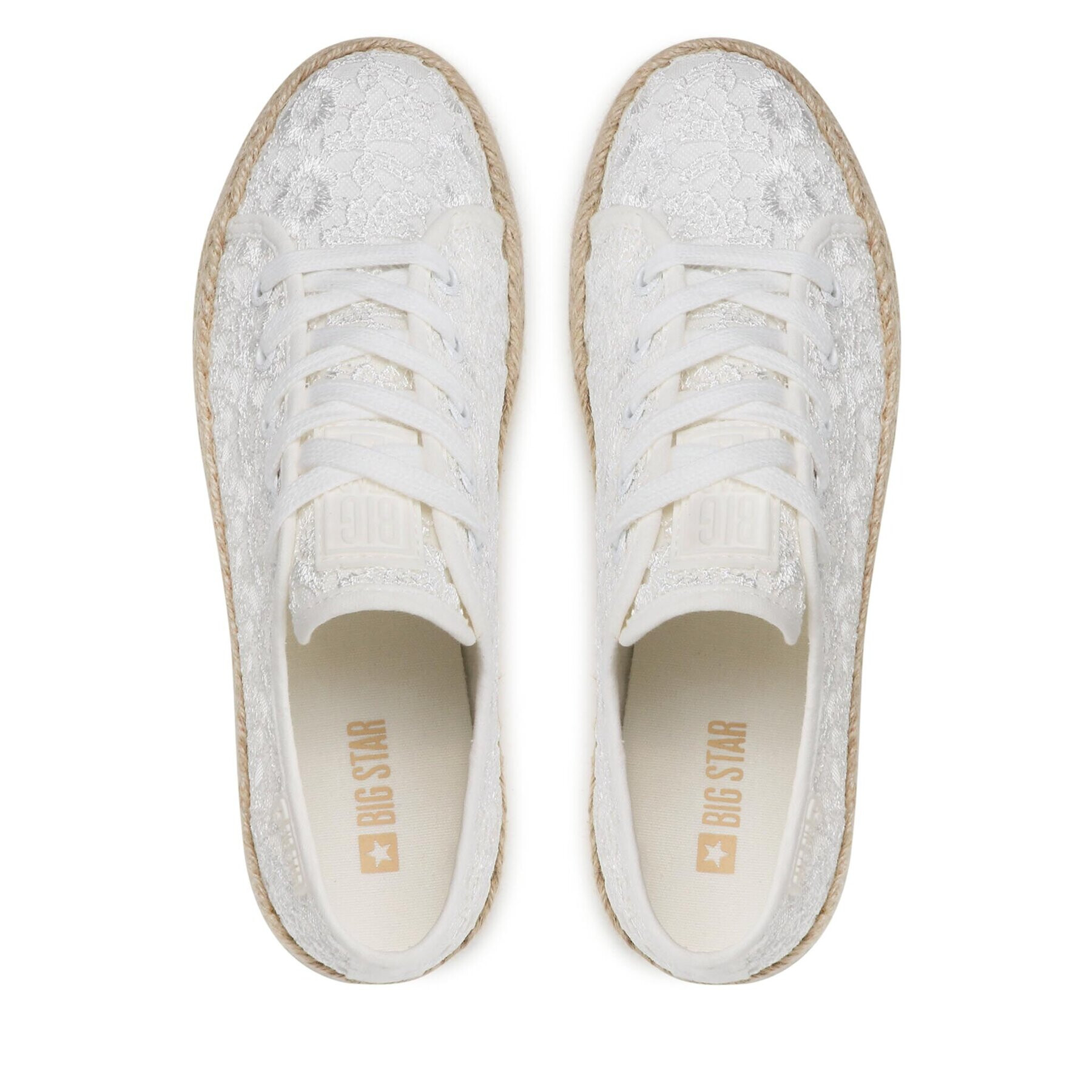 Big Star Shoes Espadrile LL274199 Alb - Pled.ro