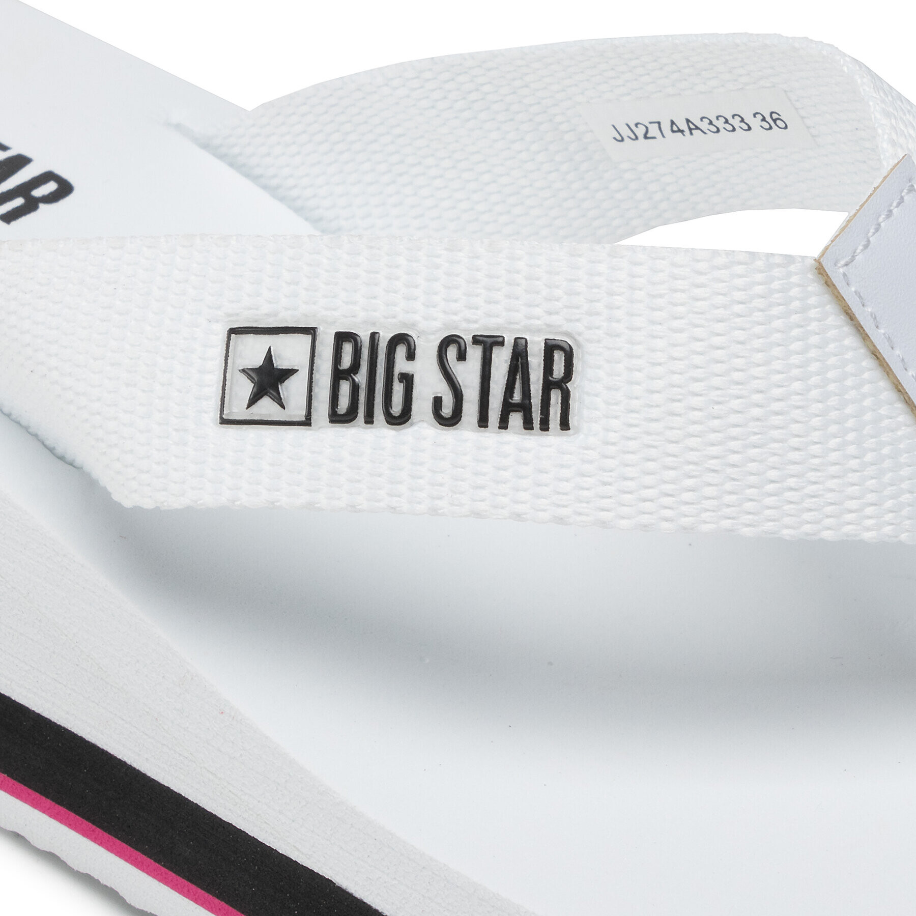 Big Star Shoes Flip flop JJ274A333 Alb - Pled.ro