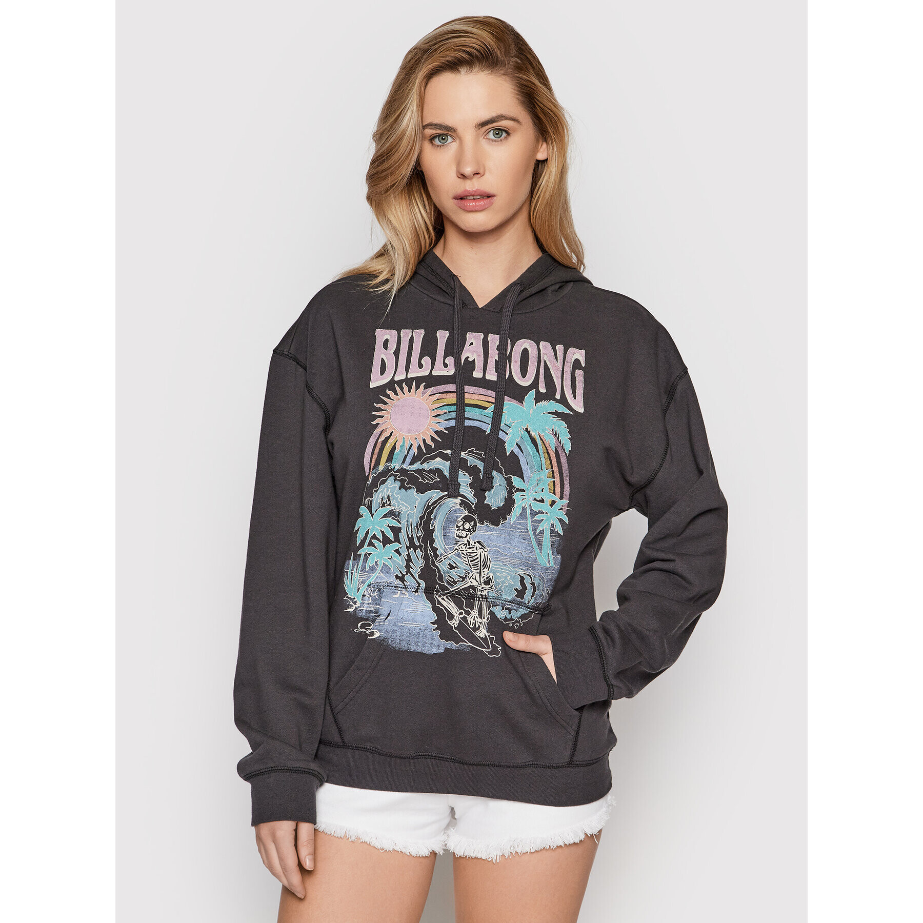 Billabong Bluză Best Of Times C3HO03 BIP2 Negru Relaxed Fit - Pled.ro