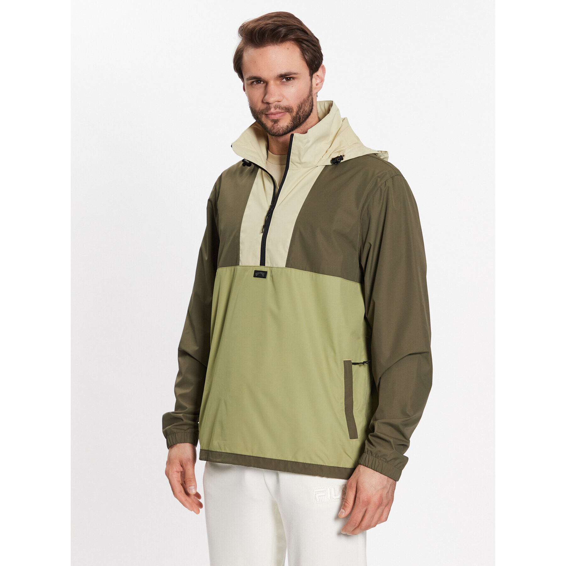 Billabong Geacă fără fermoar Windswell ABYJK00117 Verde Regular Fit - Pled.ro