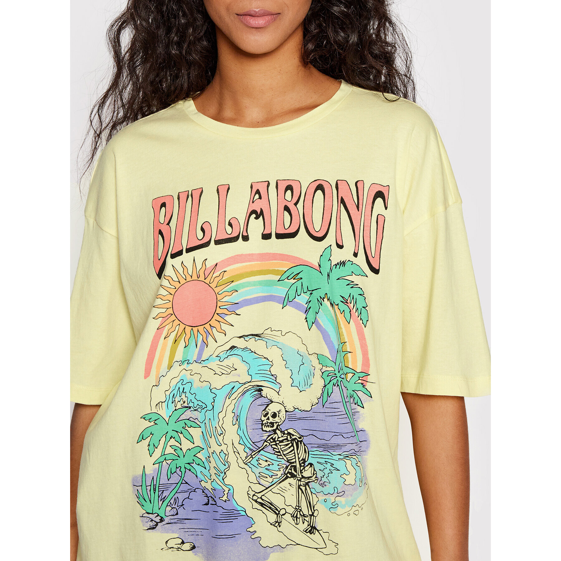 Billabong Tricou Over The Rainbow C3SS34 BIP2 Galben Boy Fit - Pled.ro