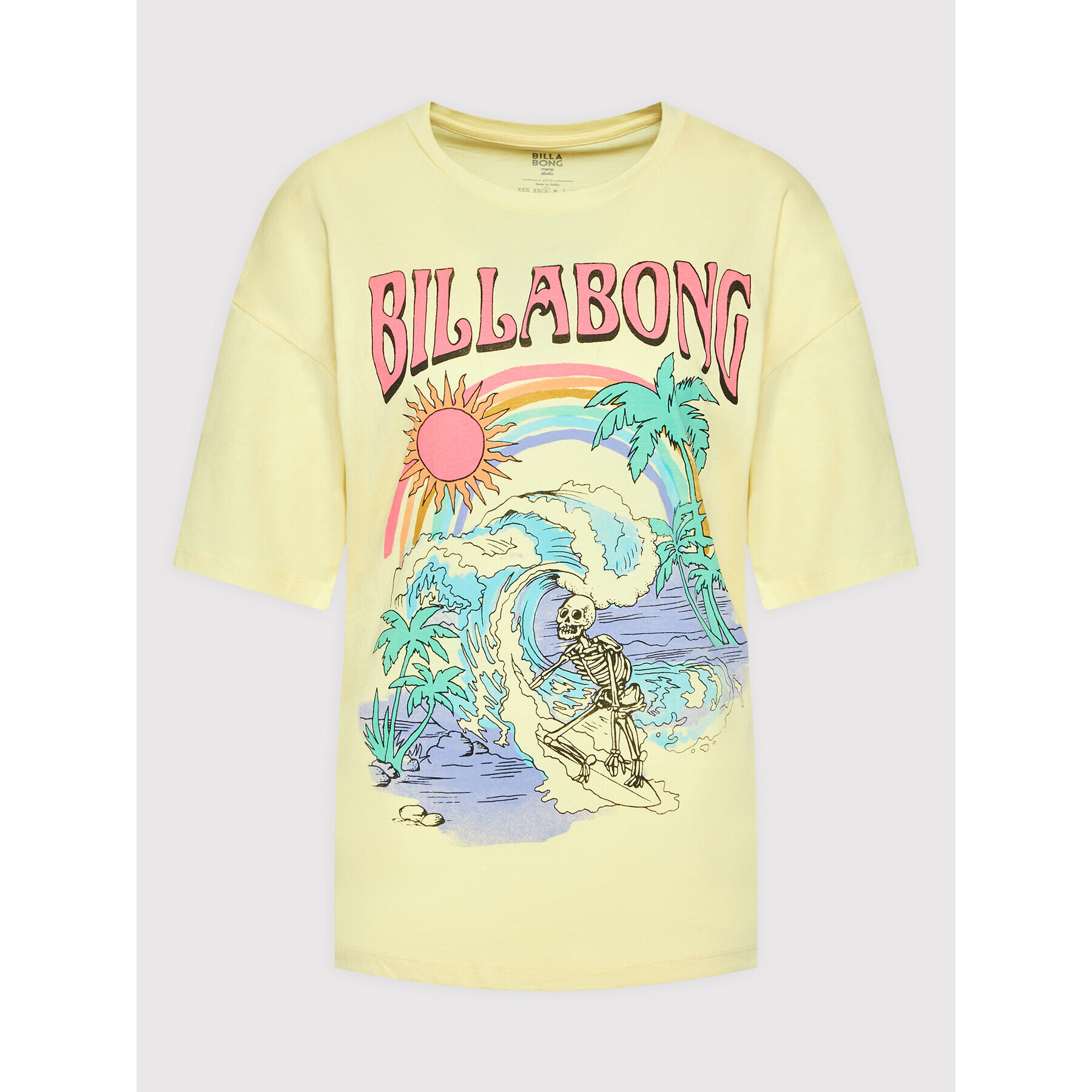 Billabong Tricou Over The Rainbow C3SS34 BIP2 Galben Boy Fit - Pled.ro