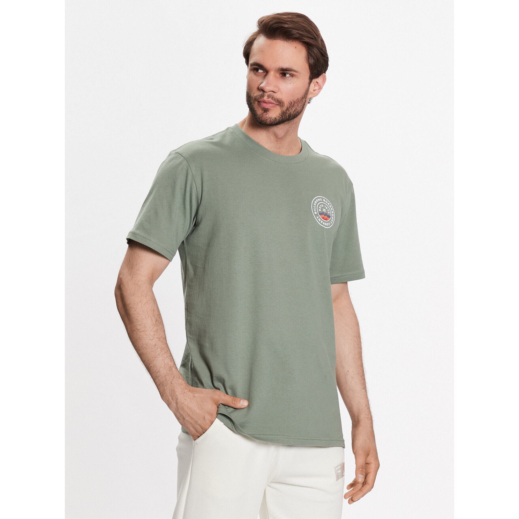 Billabong Tricou Walled ABYZT01700 Verde Regular Fit - Pled.ro