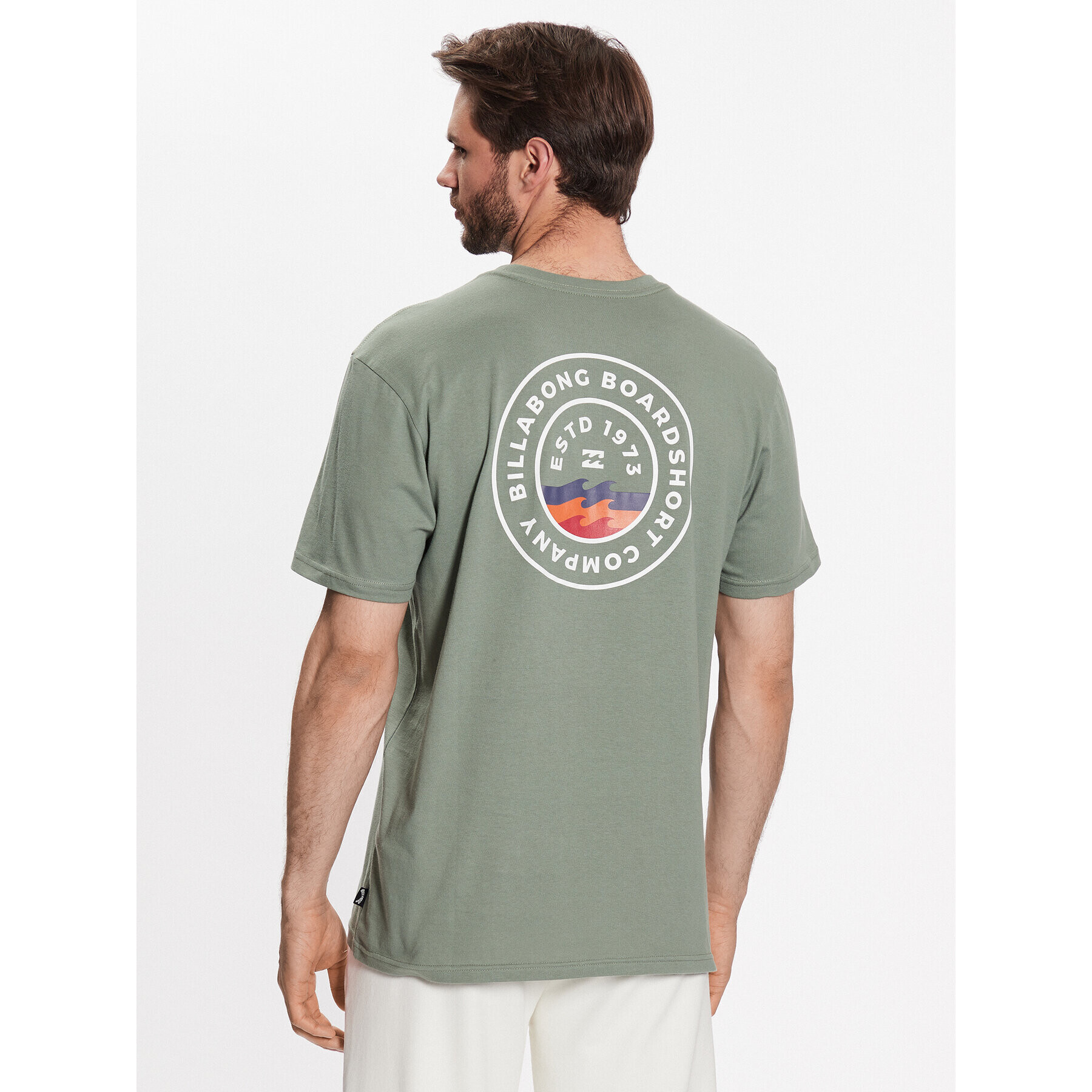 Billabong Tricou Walled ABYZT01700 Verde Regular Fit - Pled.ro