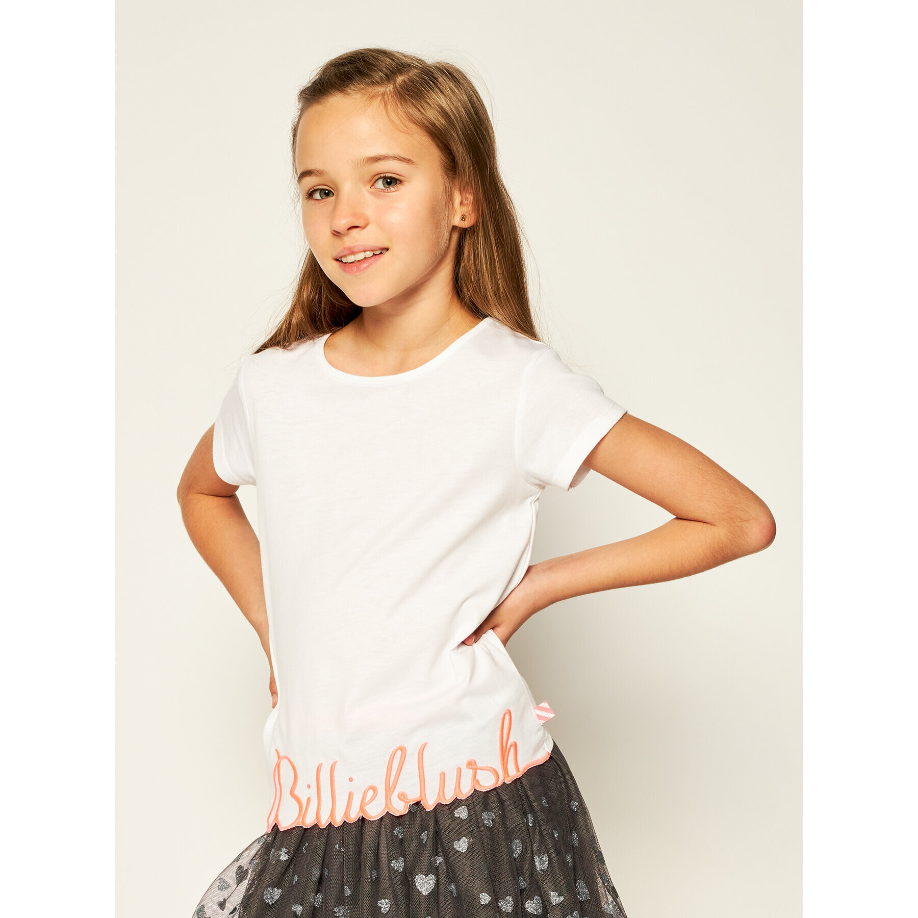 Billieblush Tricou U15733 Alb Regular Fit - Pled.ro