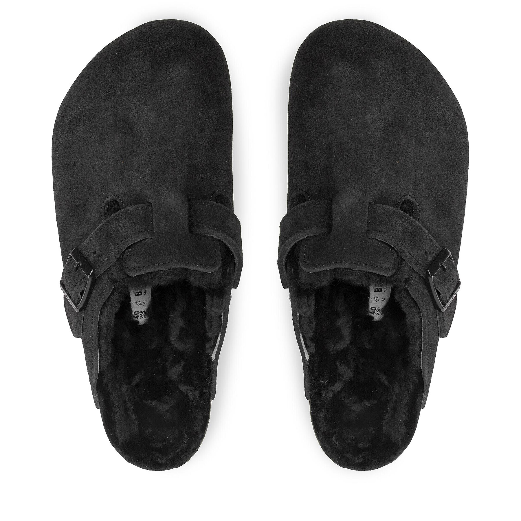 Birkenstock Șlapi Boston Vl/Sheraling 0259881 Negru - Pled.ro