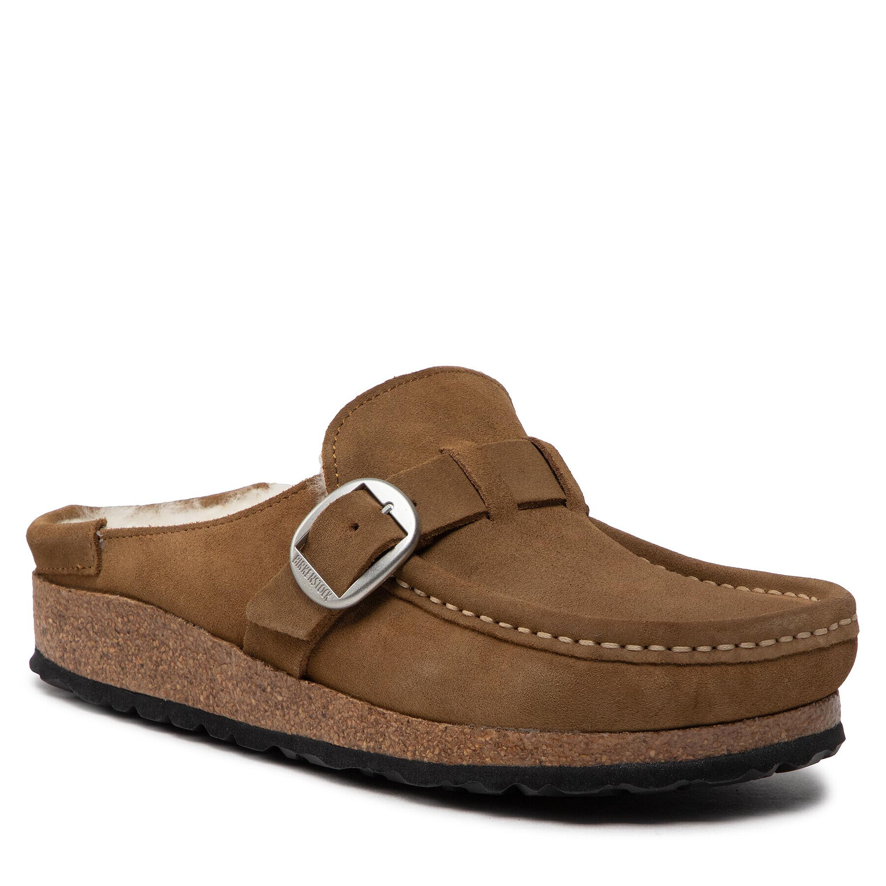 Birkenstock Șlapi Buckley Shearling 1018127 Bej - Pled.ro