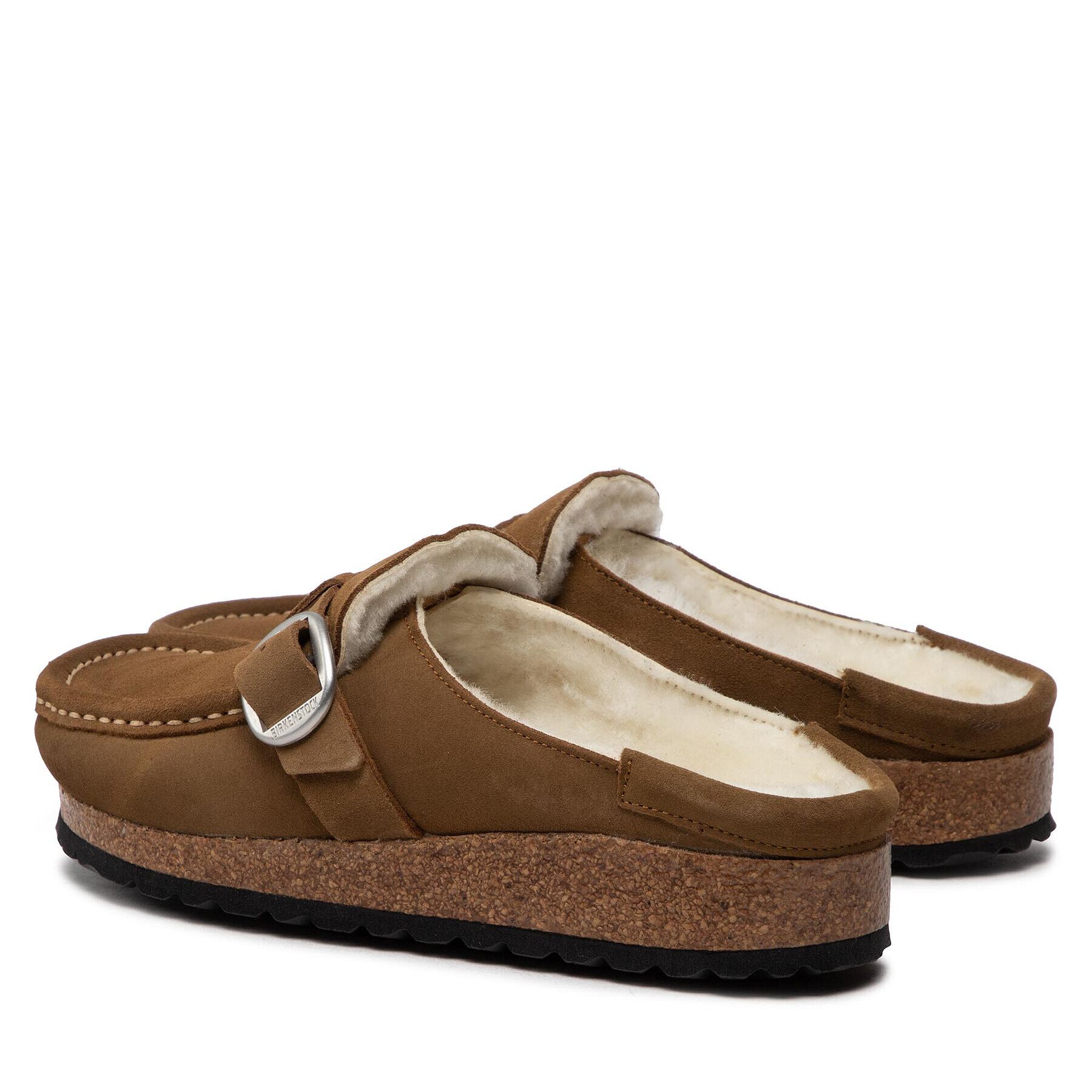 Birkenstock Șlapi Buckley Shearling 1018127 Bej - Pled.ro