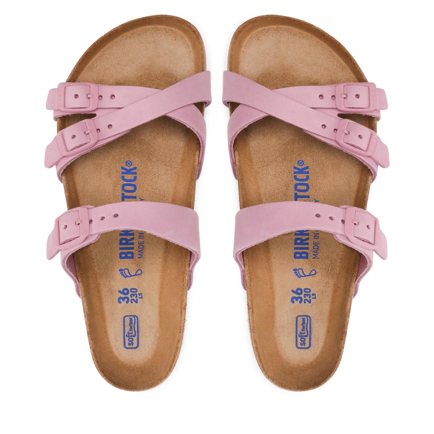 Birkenstock Șlapi Franca 1021407 Roz - Pled.ro